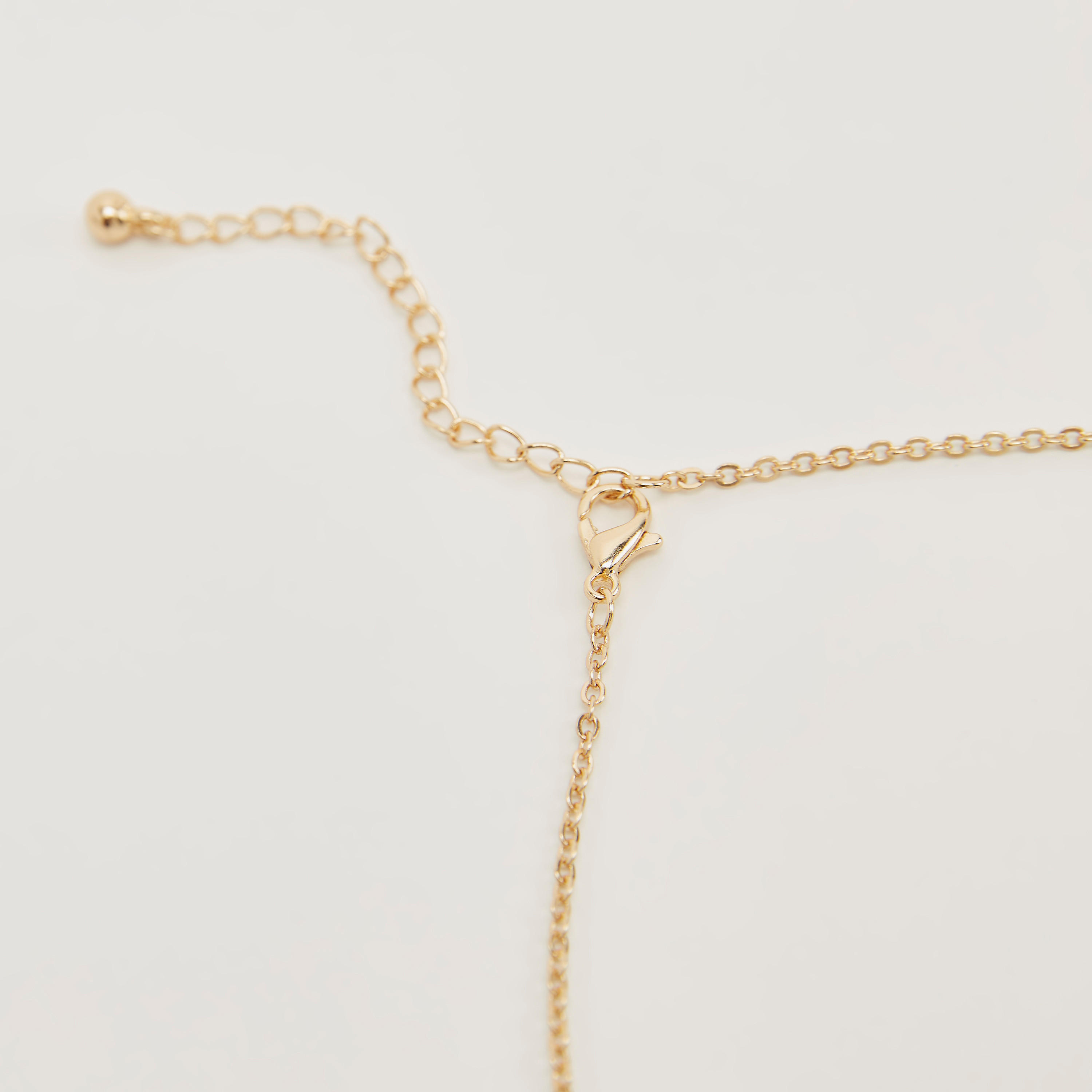 قلادة سلسلة بدلّاية مزينة ومشبك إغلاق-women-watchesandjewellery-jewellery-necklacesandpendants-image-3