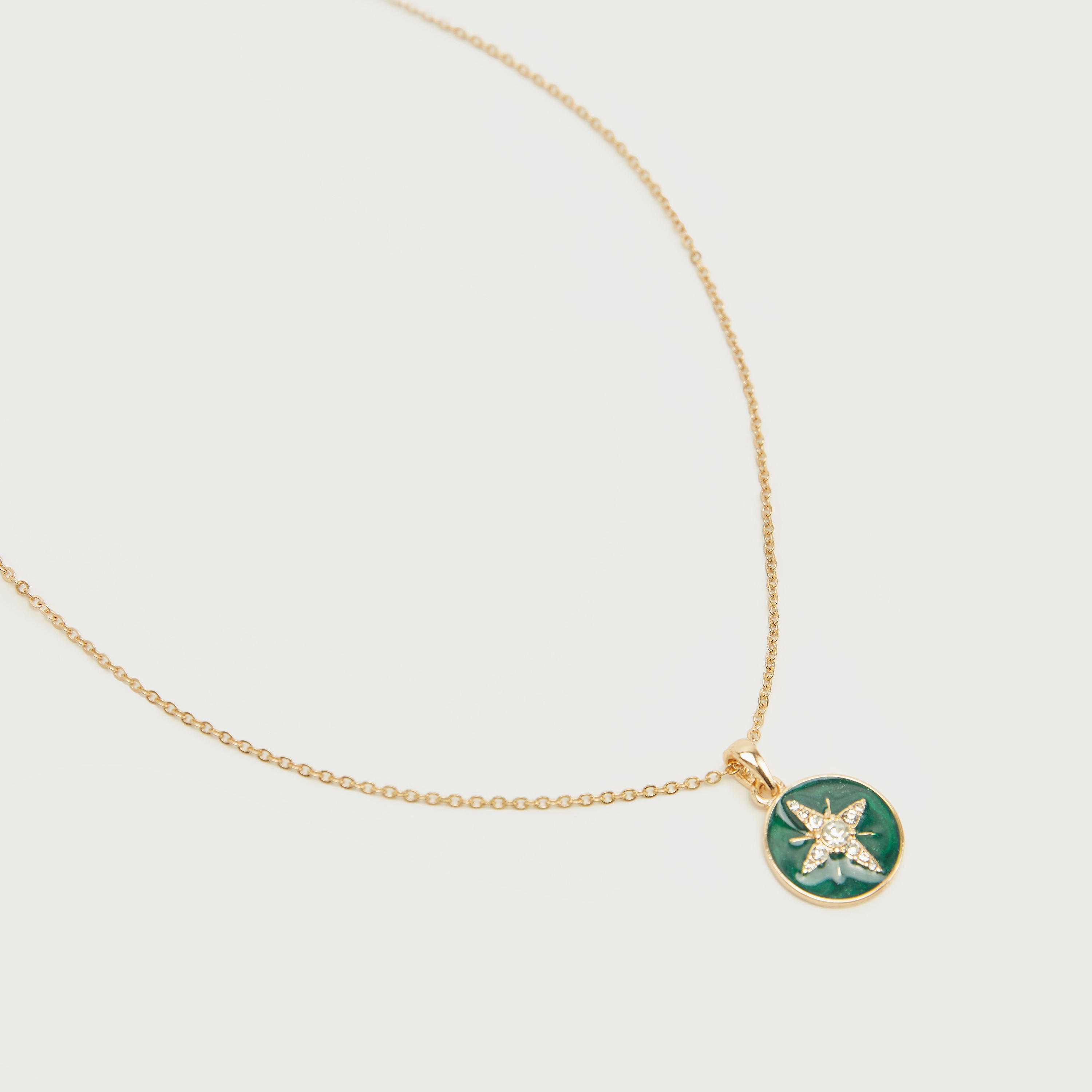قلادة سلسلة بدلّاية مزينة ومشبك إغلاق-women-watchesandjewellery-jewellery-necklacesandpendants-image-1