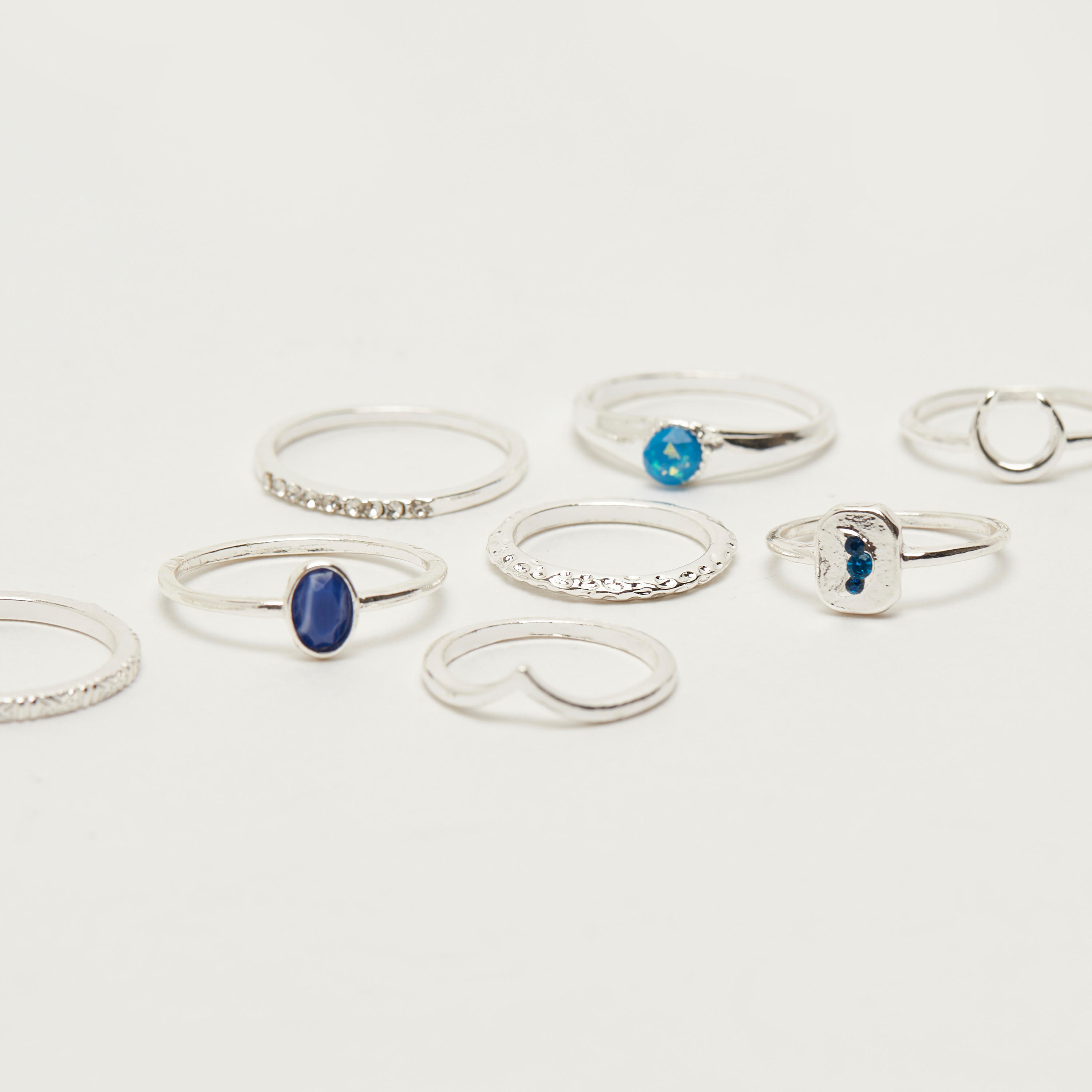 طقم خواتم متنوعة - 8 قطع-women-watchesandjewellery-jewellery-rings-image-5