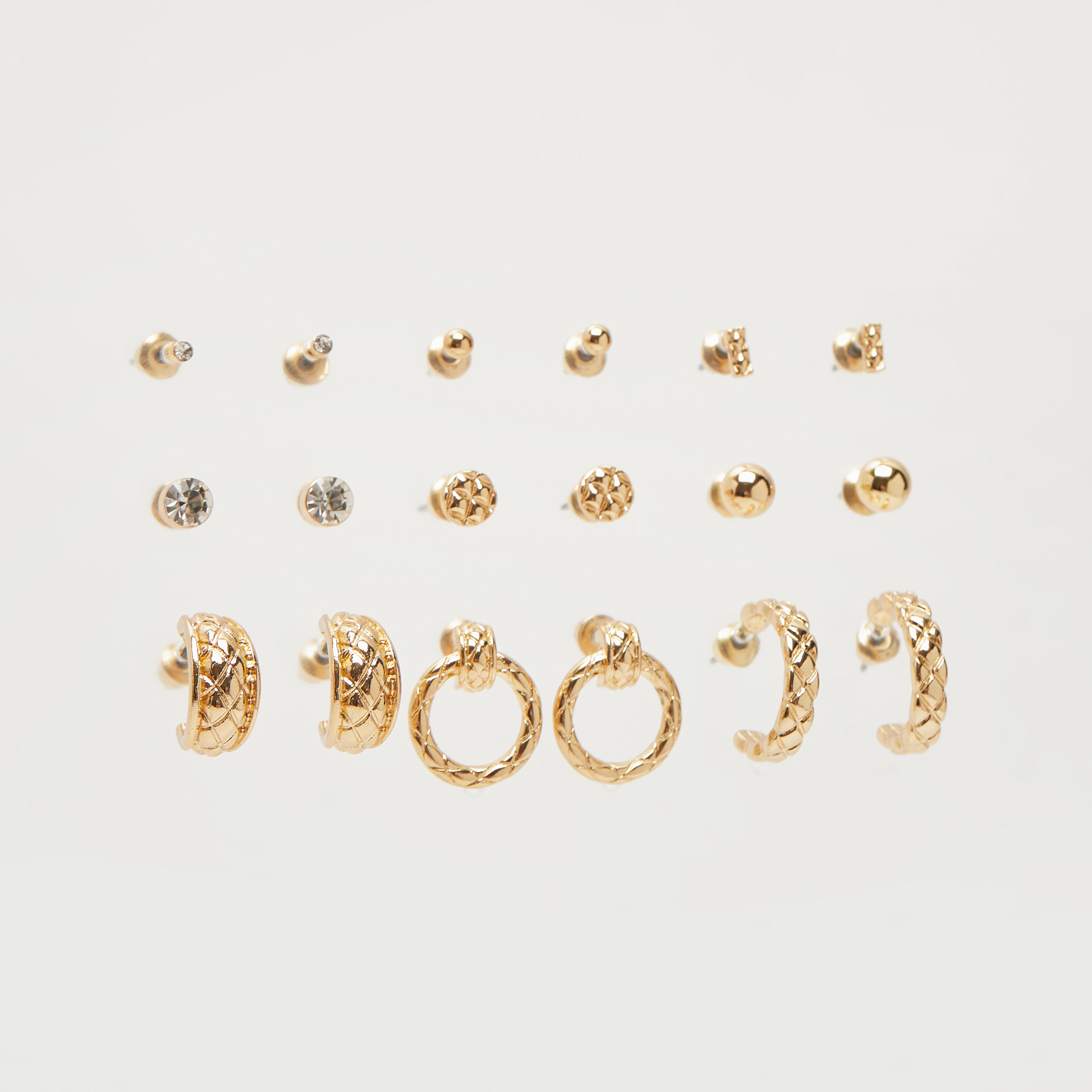 حلقان بتزيينات متنوعة - طقم من 9-women-watchesandjewellery-jewellery-earrings-image-4