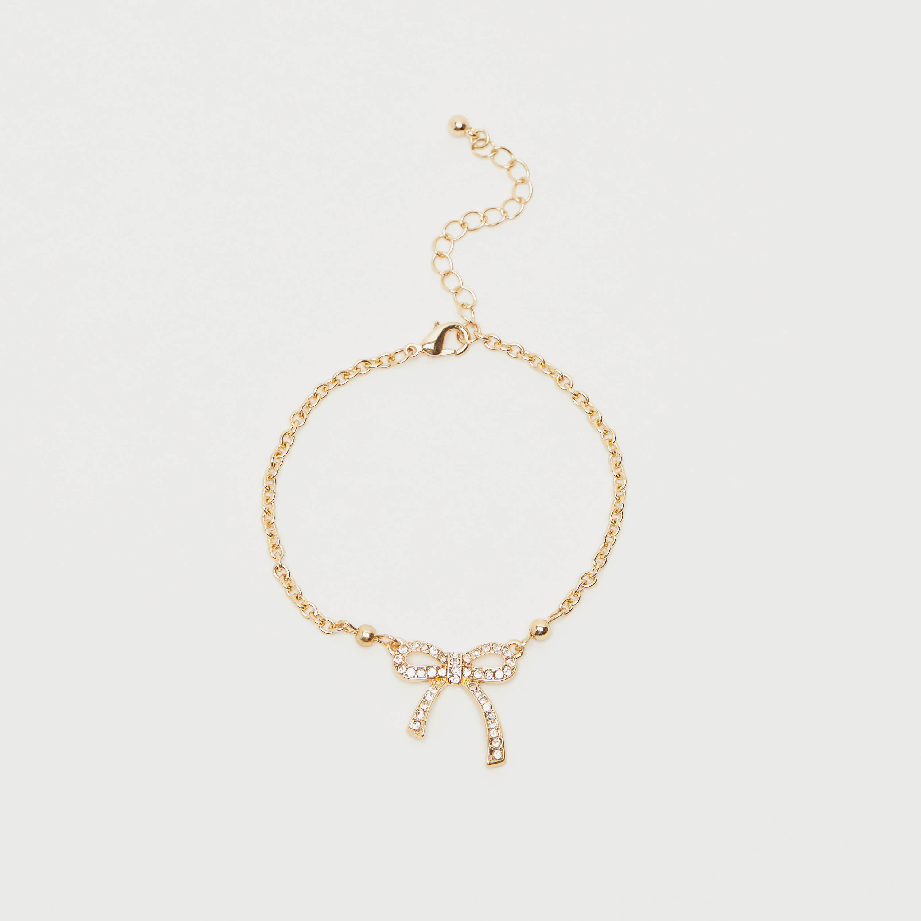 سوار سلسلة بزينة فيونكة ومشبك إغلاق-women-watchesandjewellery-jewellery-banglesandbracelets-image-1