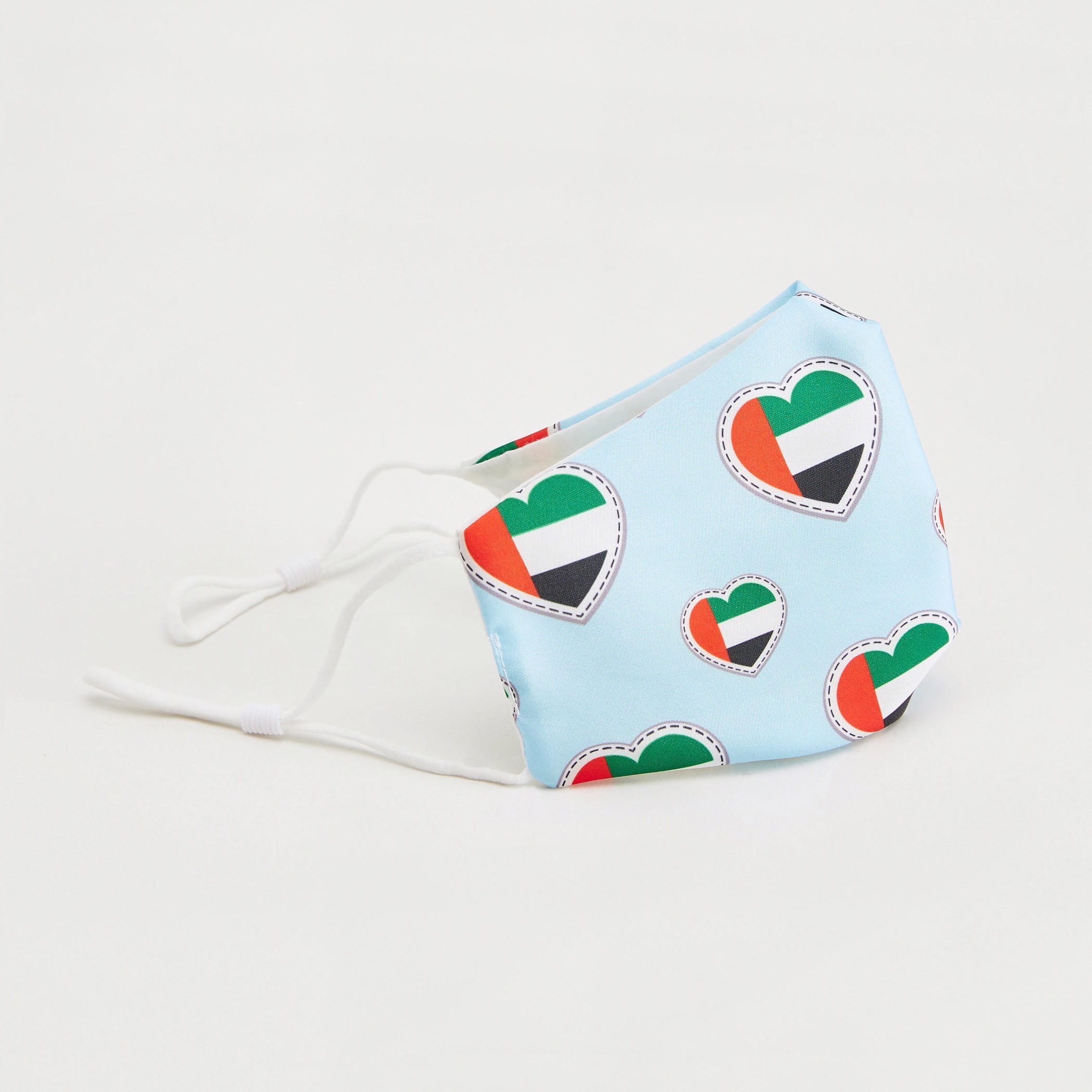 قناع وجه بحلقات أذن مطّاطيّة وطبعات ناشيونال داي-women-clothingaccessories-fashionmasks-image-1