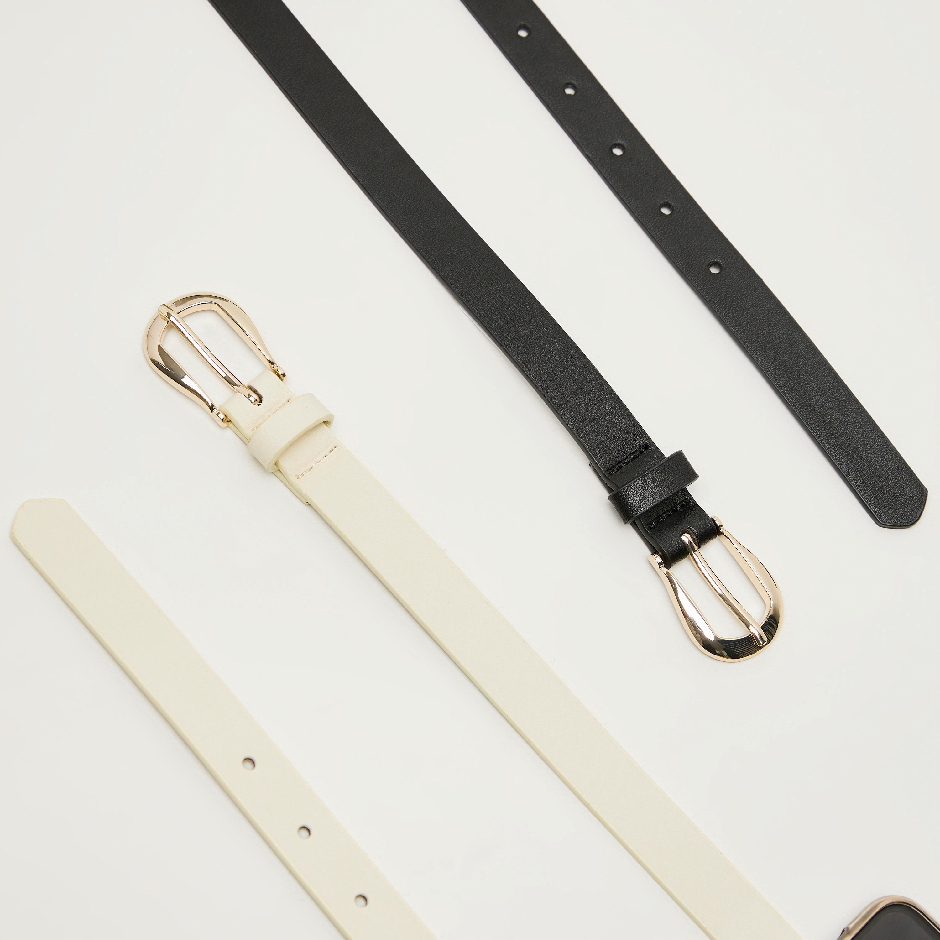 طقم حزام جلد من قطعتين بإبزيم إغلاق بدبوس-women-clothingaccessories-belts-image-3