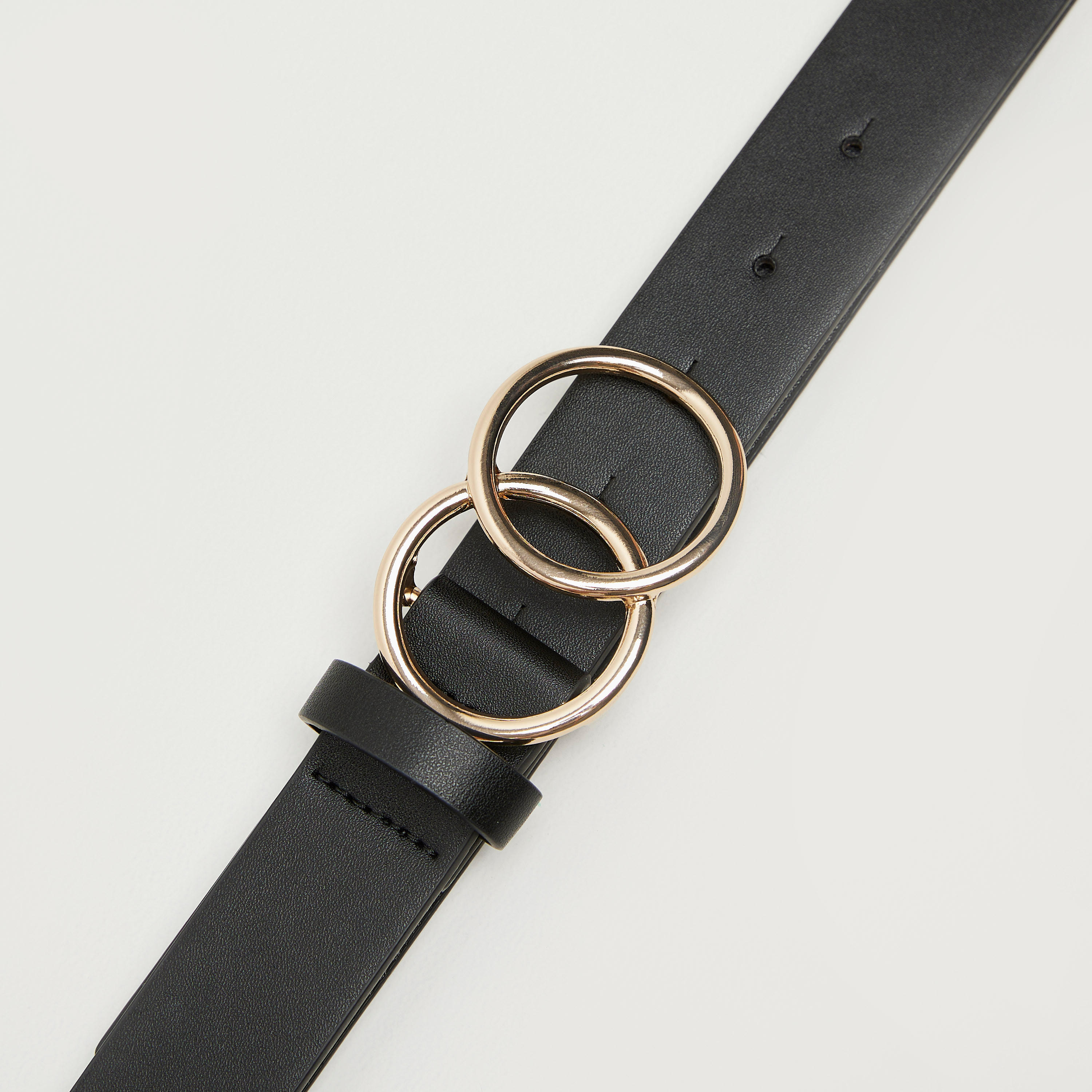 Solid Belt with Double Circle Metal Accent-women-clothingaccessories-belts-image-3