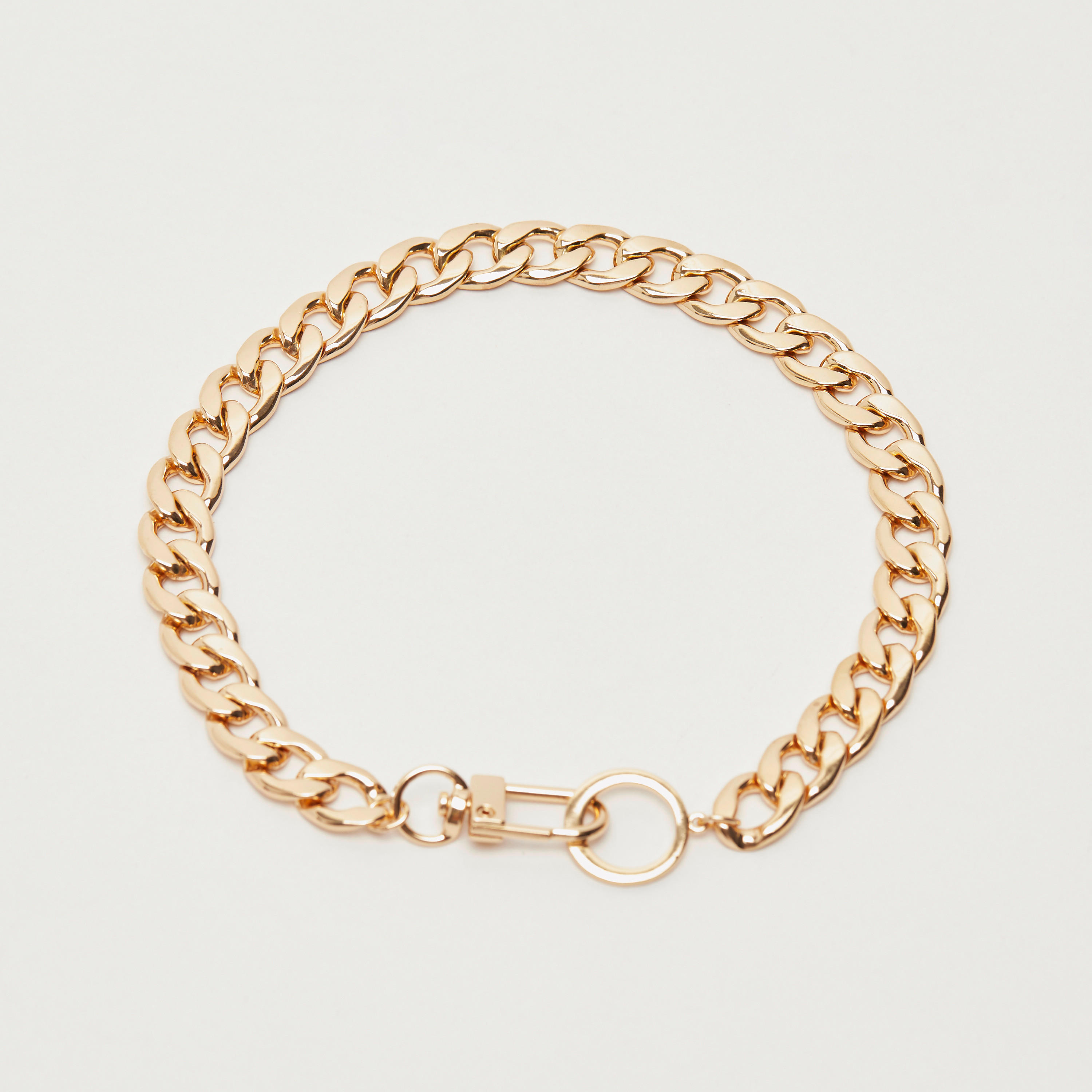 Metallic Chainlink Bracelet-women-watchesandjewellery-jewellery-banglesandbracelets-image-1
