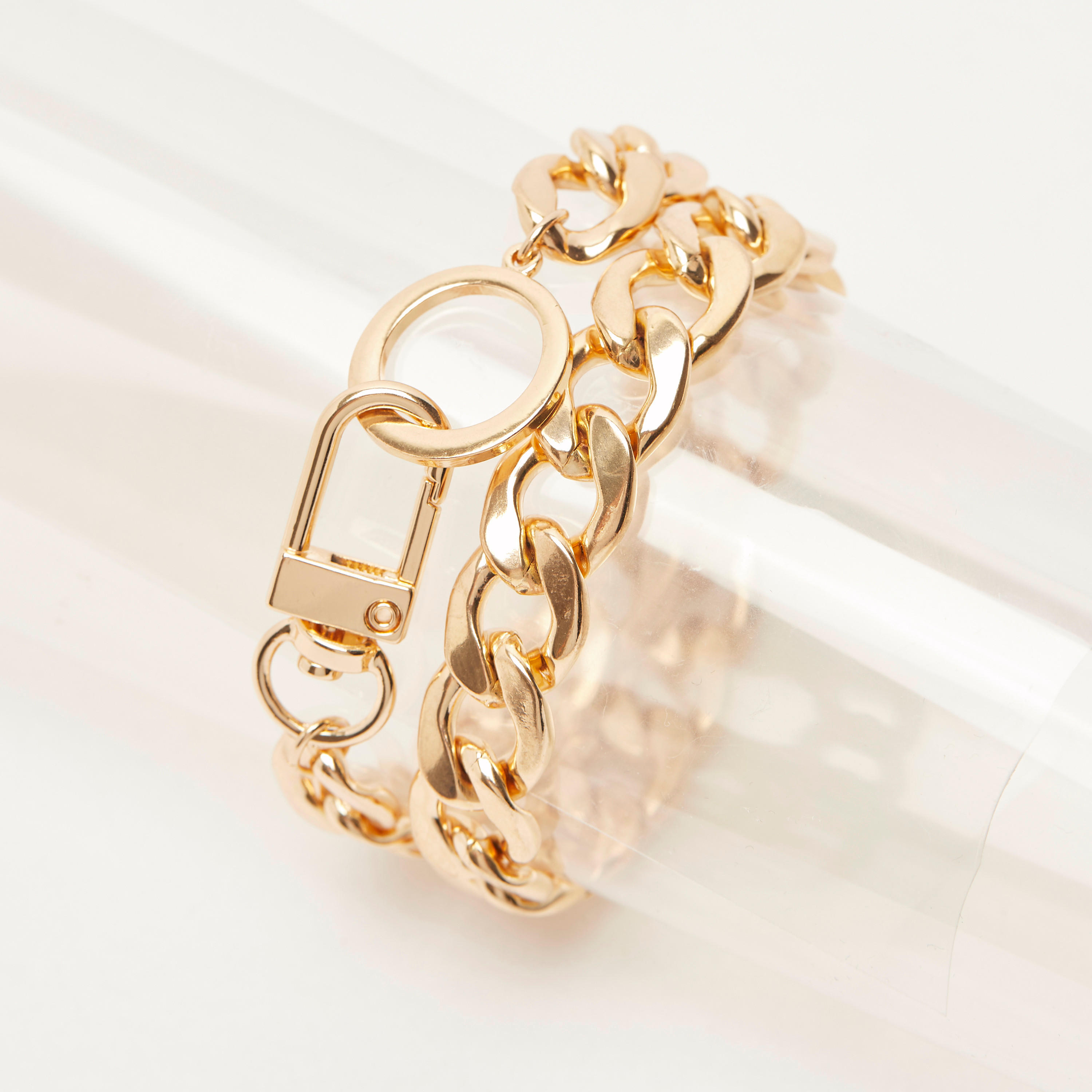 Metallic Chainlink Bracelet-women-watchesandjewellery-jewellery-banglesandbracelets-image-3