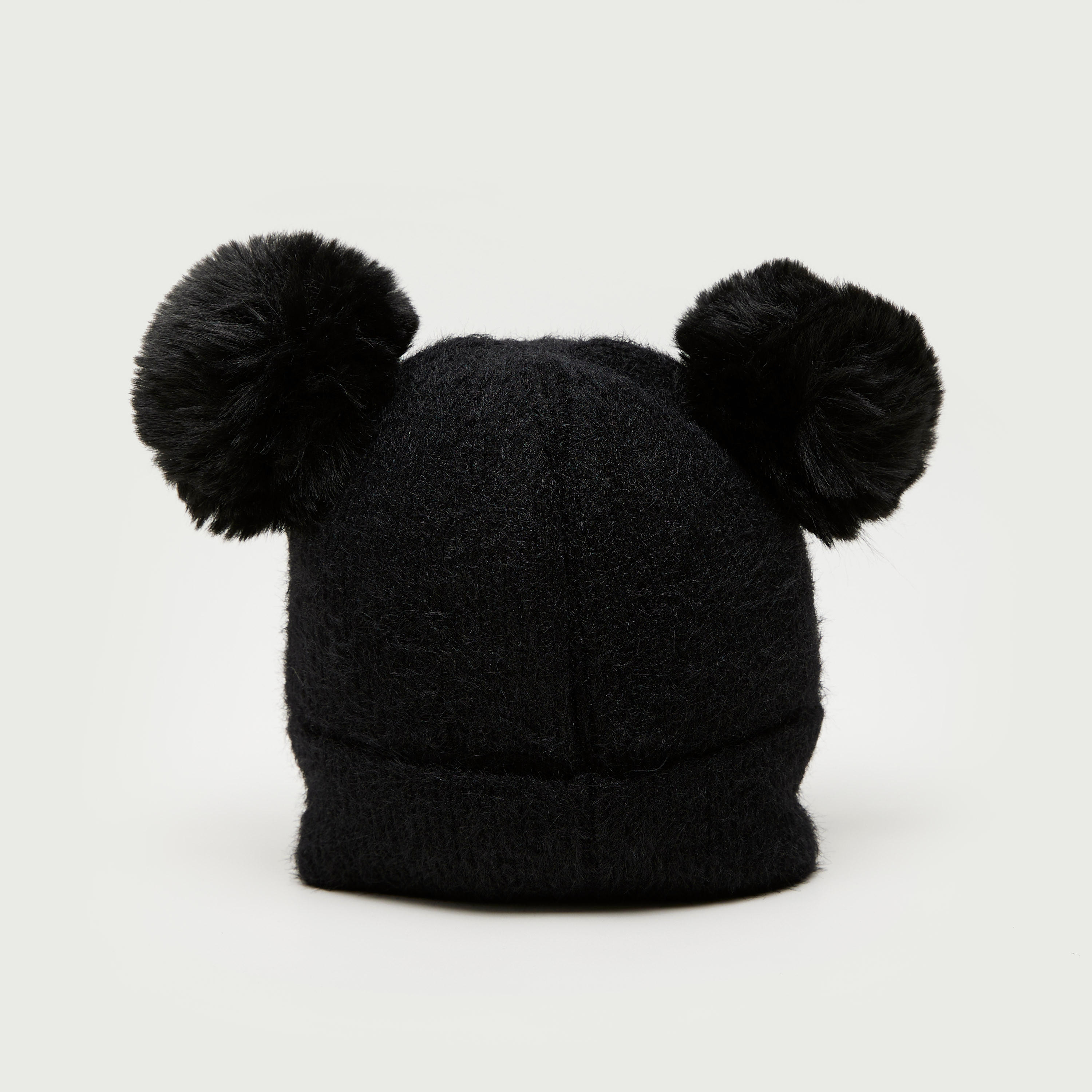 Textured Double Pom Pom Beanie Cap-women-clothingaccessories-capsandhats-image-4