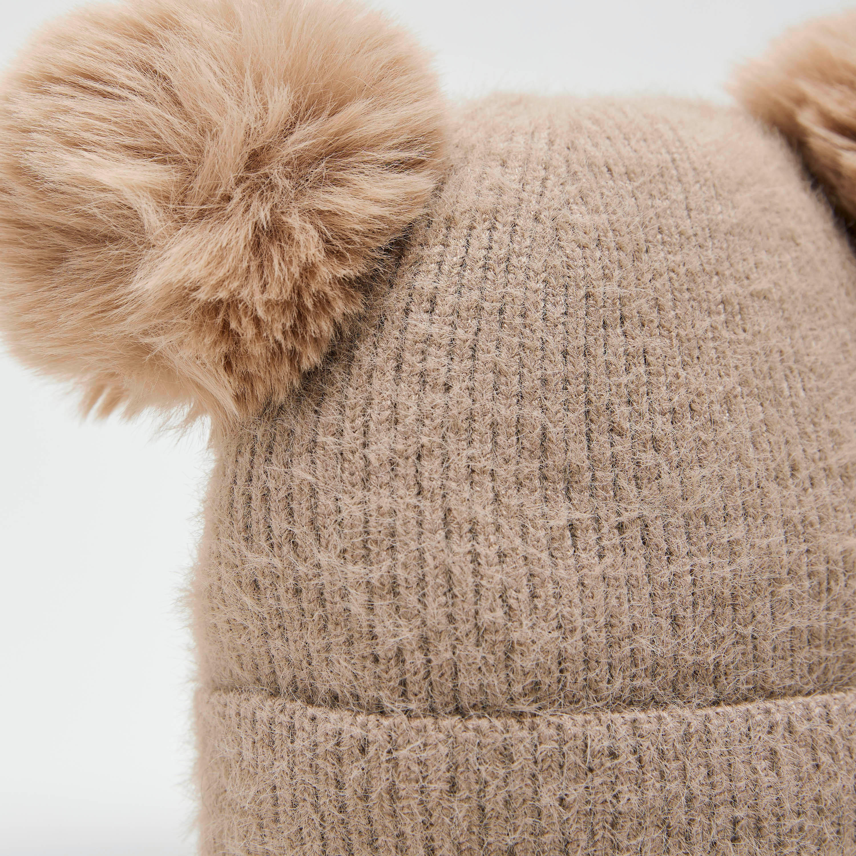 Ribbed Beanie Cap with Pom Poms-women-clothingaccessories-capsandhats-image-3