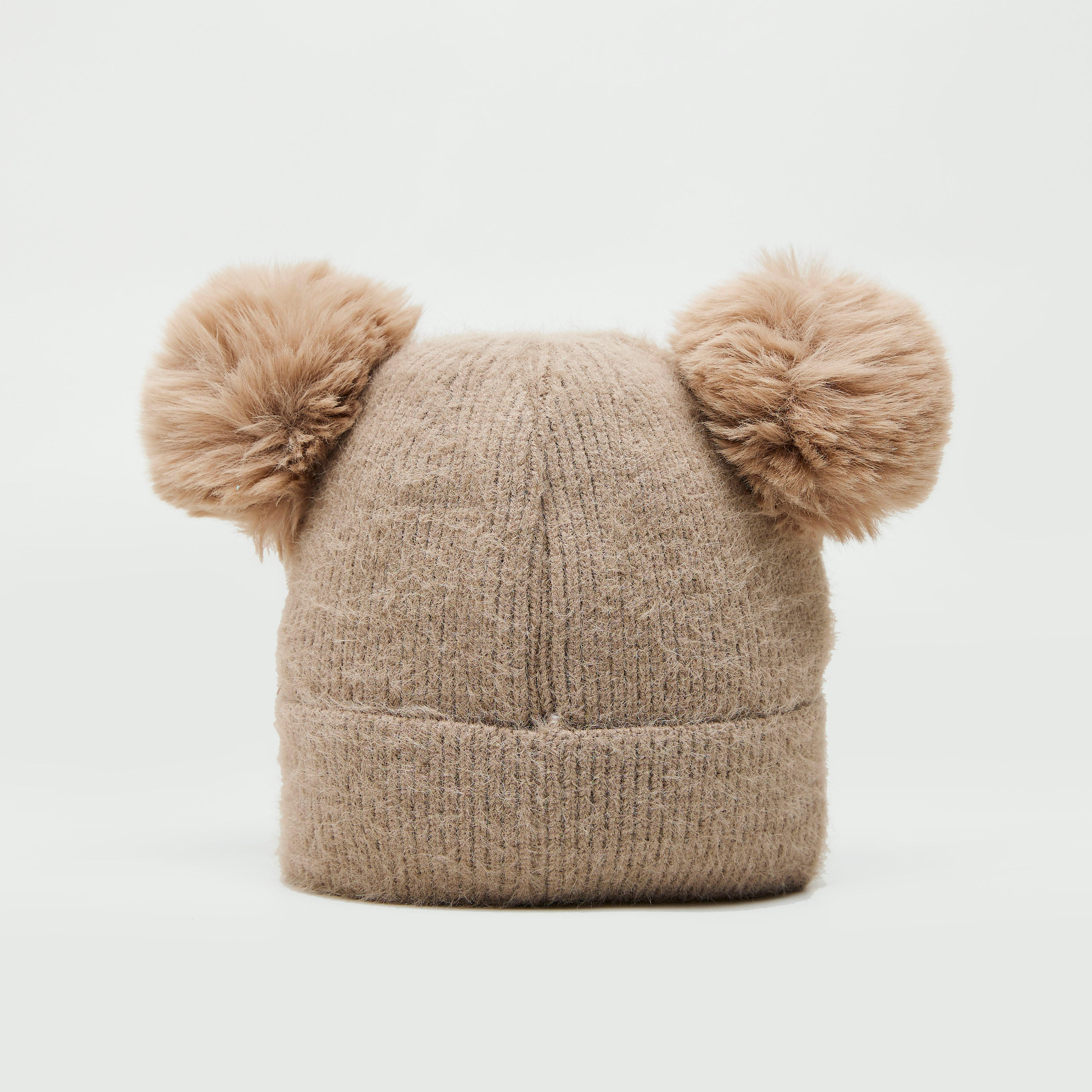 Ribbed Beanie Cap with Pom Poms-women-clothingaccessories-capsandhats-image-4