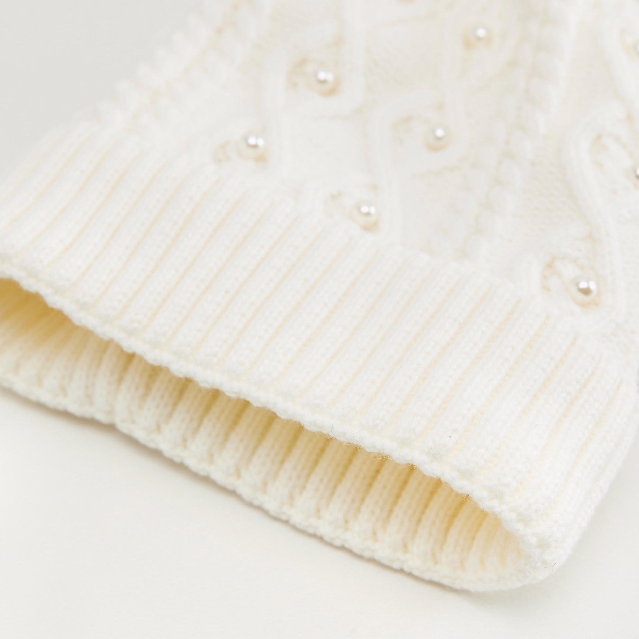 Textured Beanie Cap with Pom Pom Accent-women-clothingaccessories-capsandhats-image-5