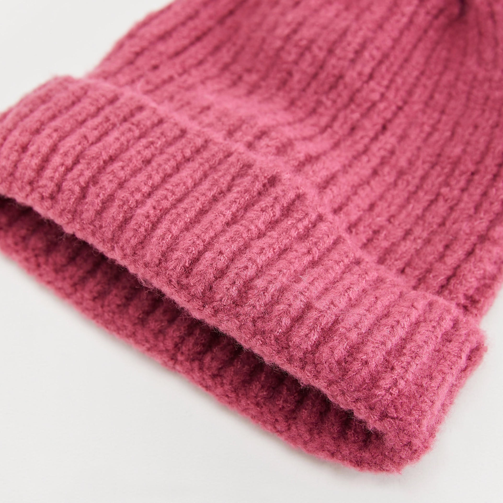Textured Beanie Cap with Pom Pom Accent-women-clothingaccessories-capsandhats-image-5