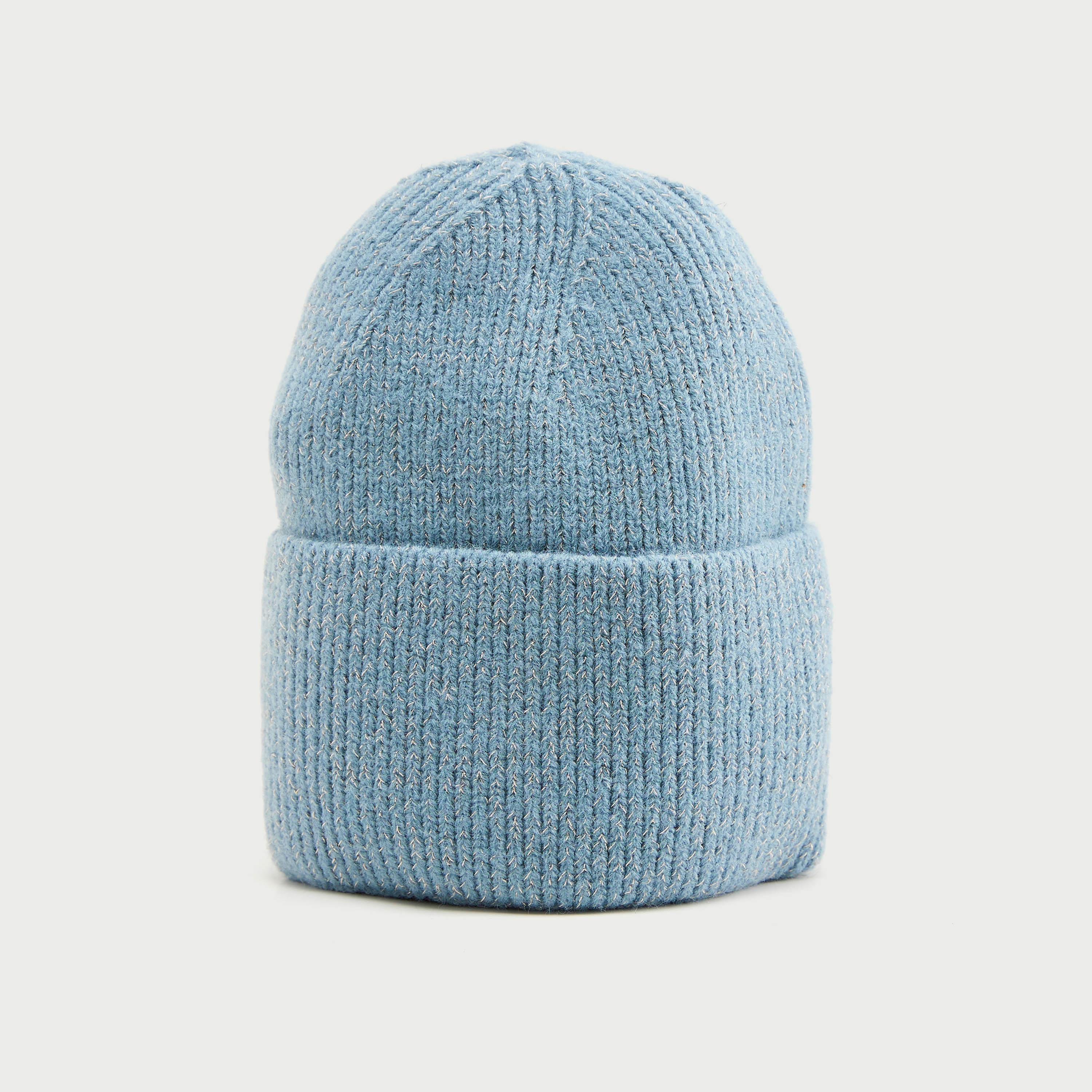 Ribbed Beanie with Cuffed Hem-women-clothingaccessories-capsandhats-image-1
