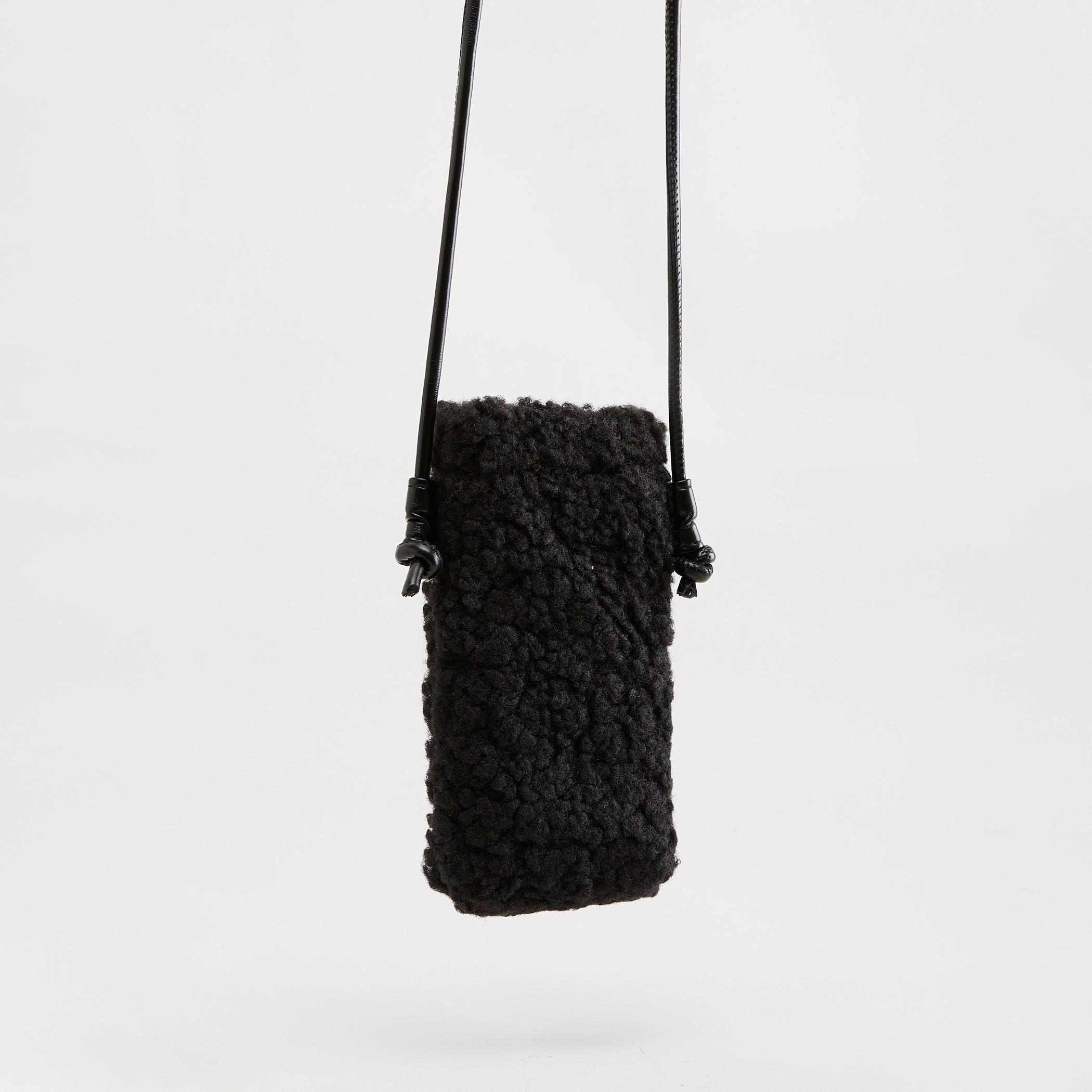 Textured Pouch with Sling Strap and Magnetic Button Closure-women-bagsandwallets-handbags-image-2