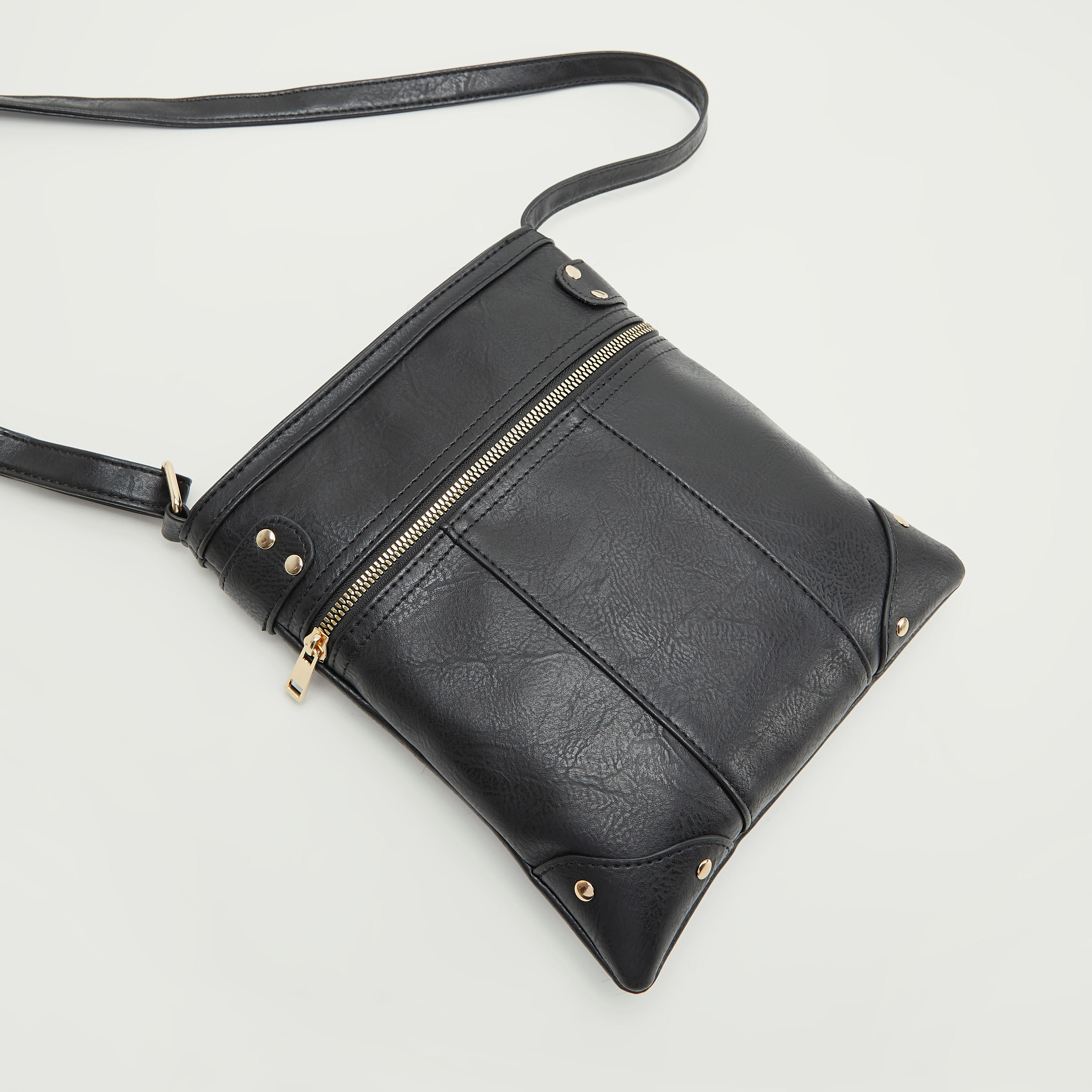 شنطة كروس بودي بارزة الملمس بسحّاب إغلاق وحزام قابل للتّعديل-women-bagsandwallets-handbags-image-4