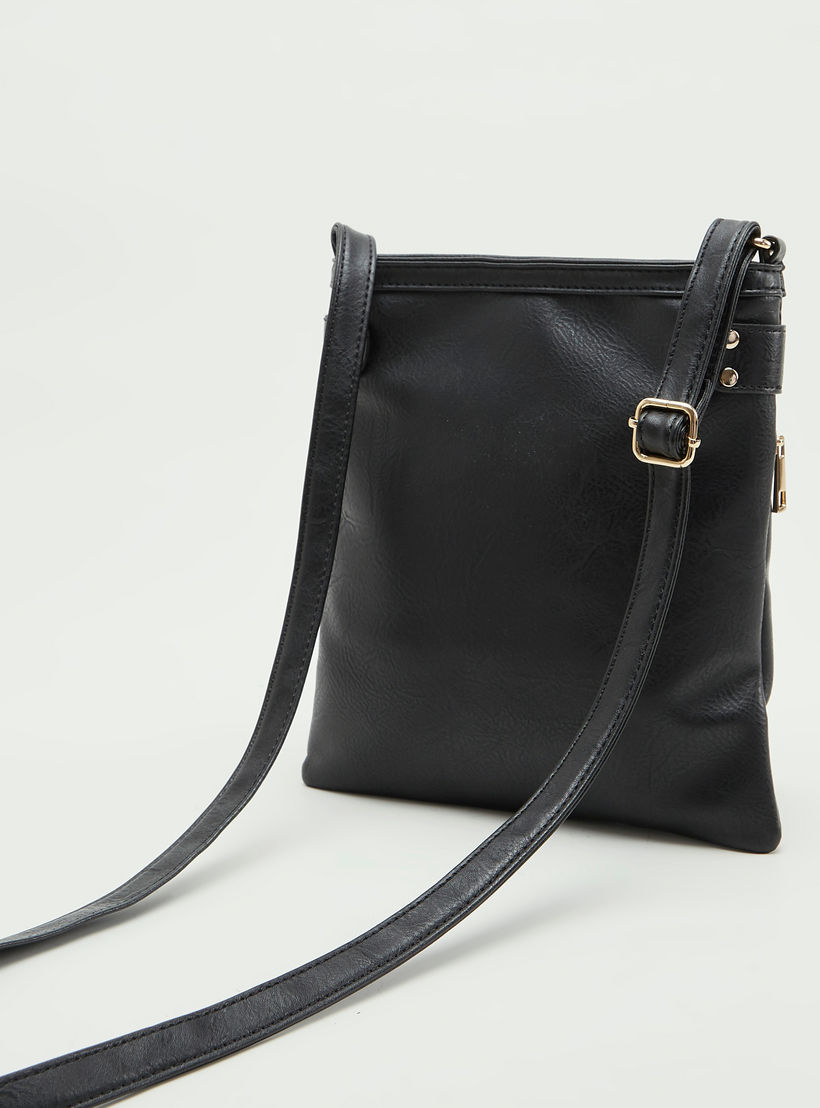 شنطة كروس بودي بارزة الملمس بسحّاب إغلاق وحزام قابل للتّعديل-women-bagsandwallets-handbags-image-5