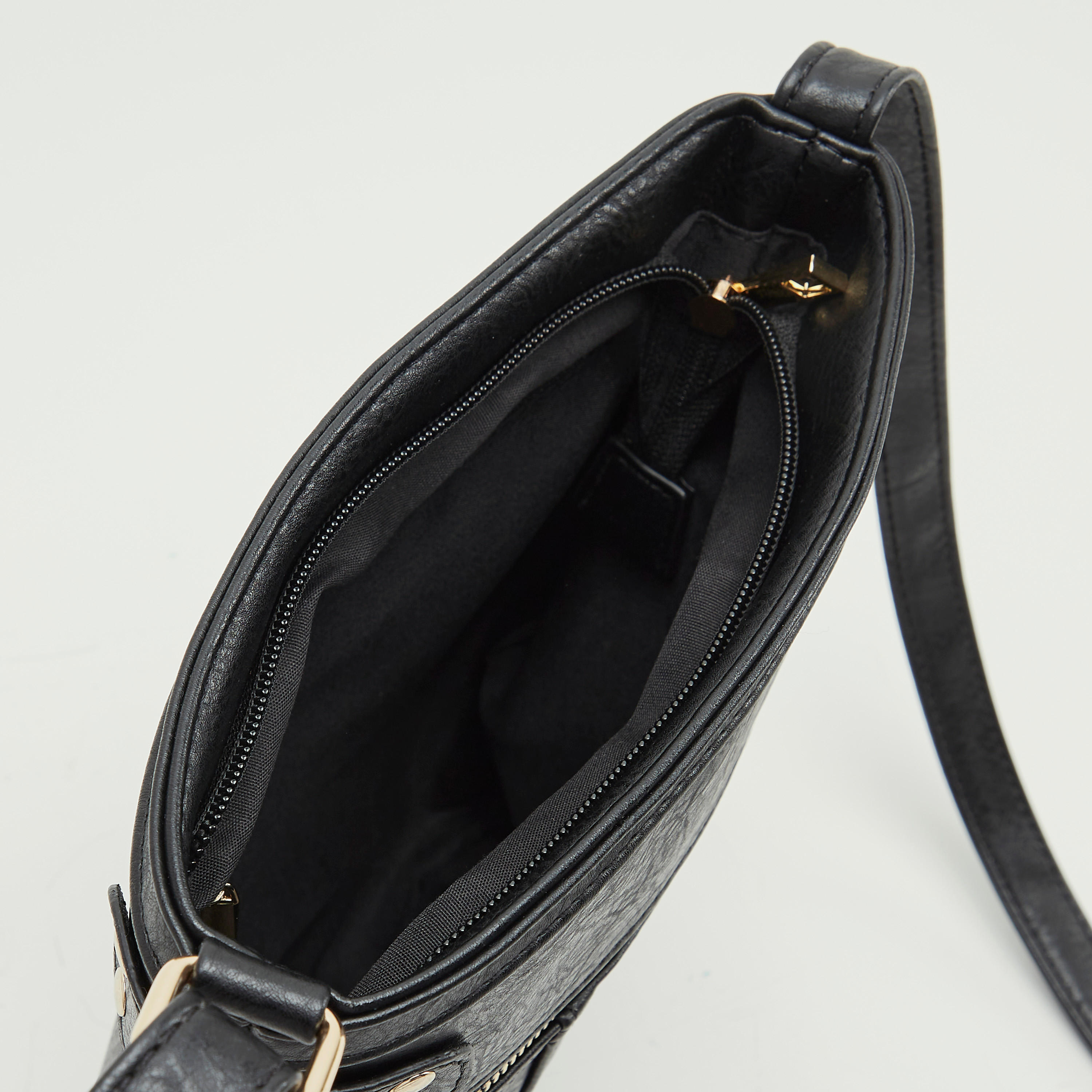 شنطة كروس بودي بارزة الملمس بسحّاب إغلاق وحزام قابل للتّعديل-women-bagsandwallets-handbags-image-6