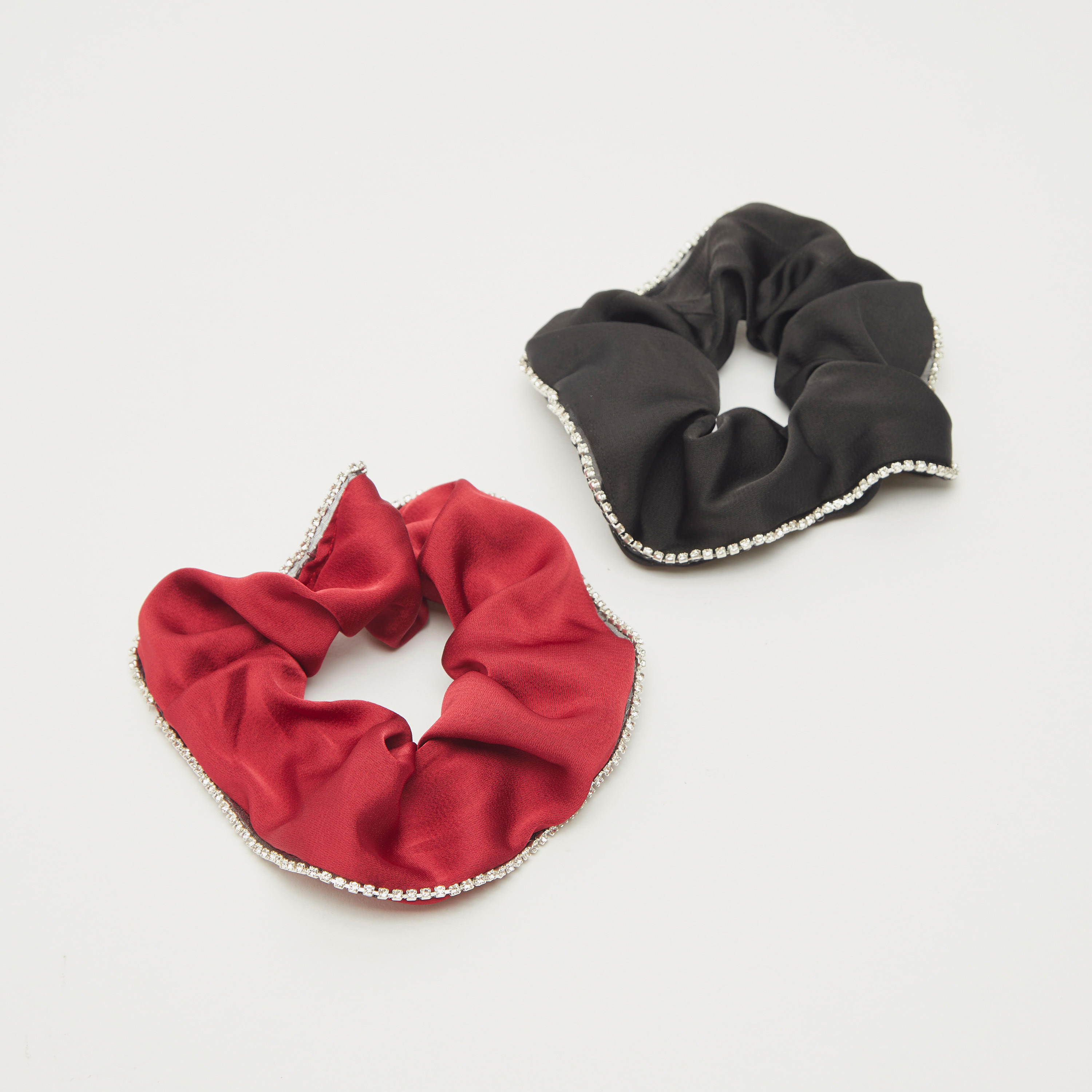 سكرانشي شعر مرصعة بالحجارة - طقم من قطعتين-women-hairaccessories-scrunchies-image-3