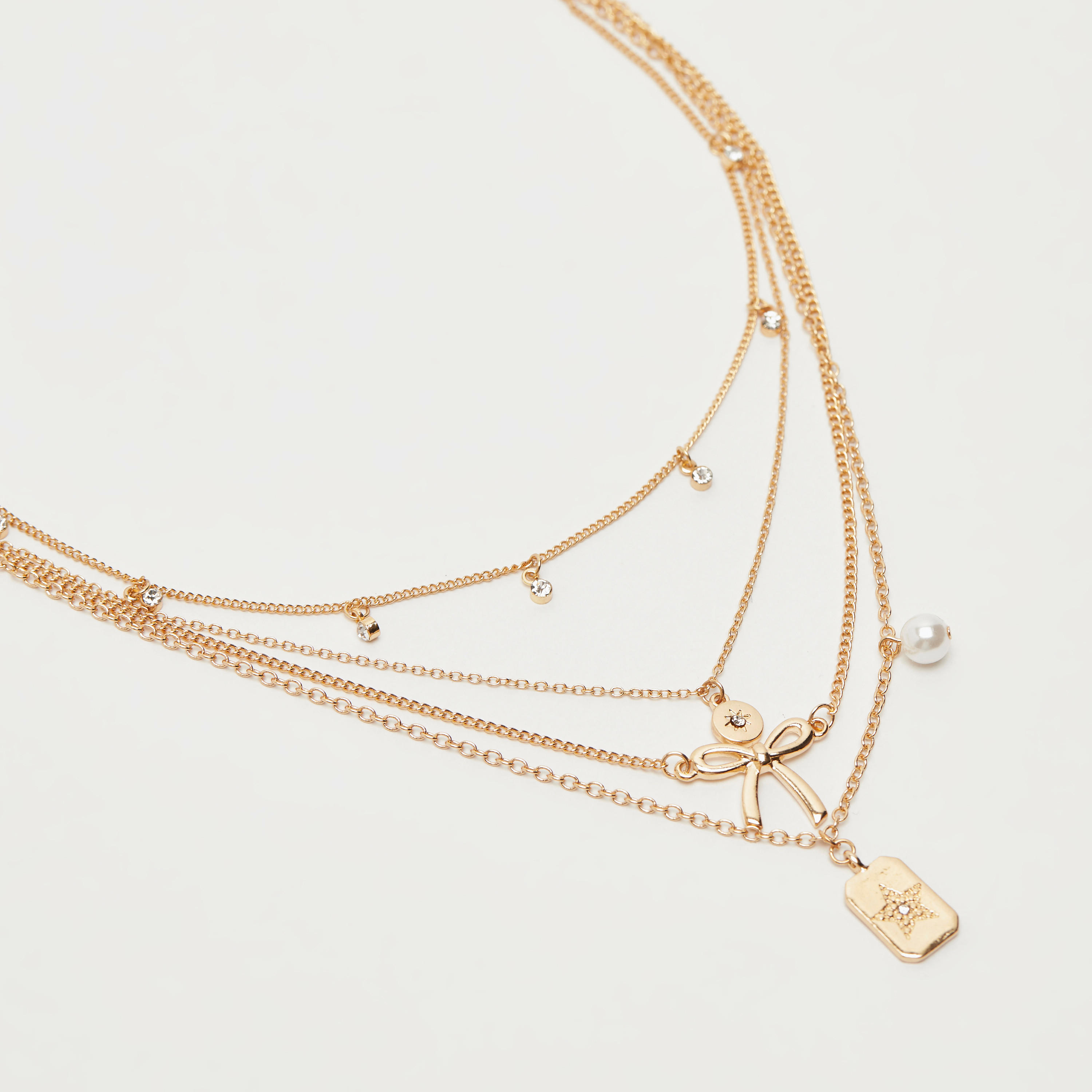 قلادة بدلْاية متعددة الطبقات ومشبك إغلاق-women-watchesandjewellery-jewellery-necklacesandpendants-image-4