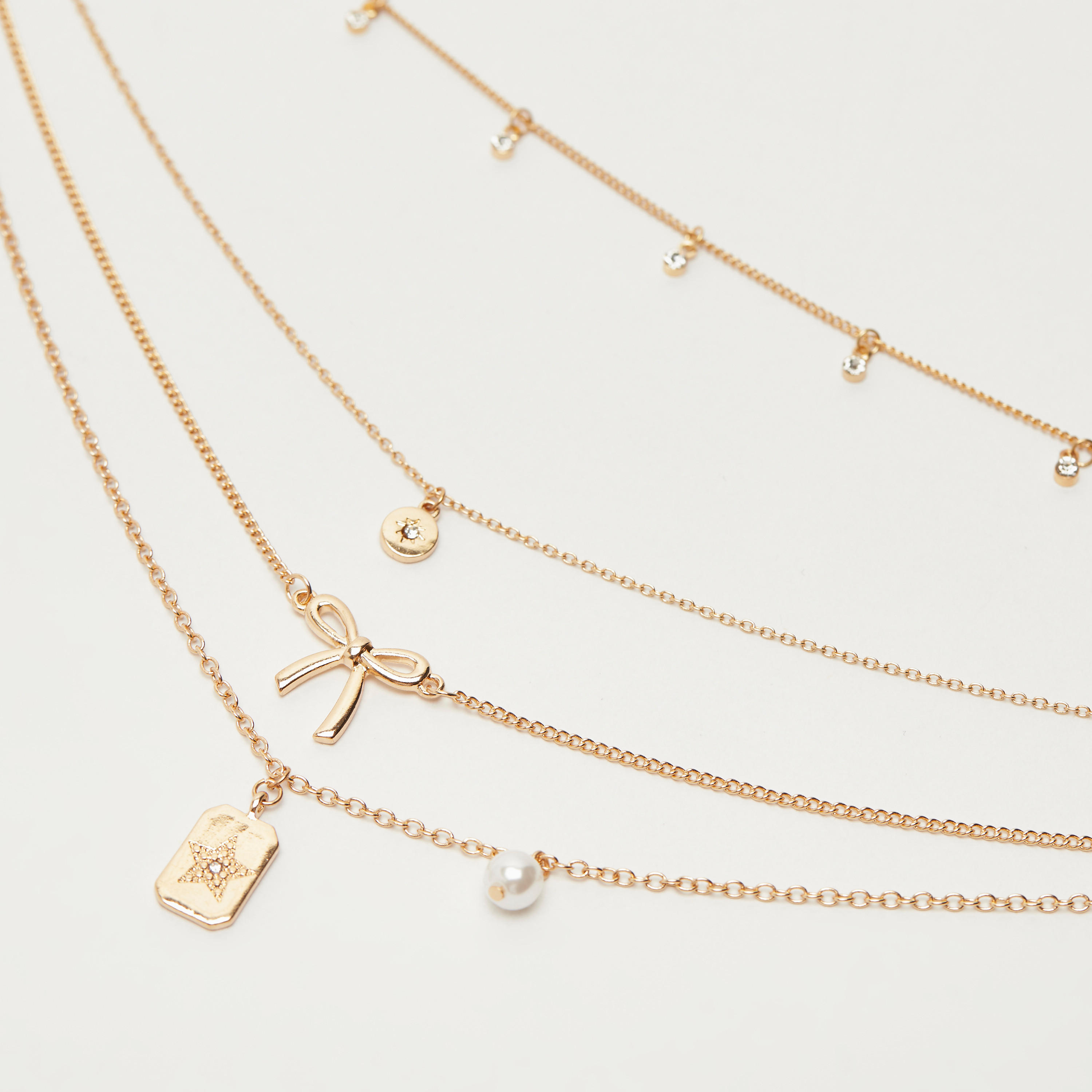 قلادة بدلْاية متعددة الطبقات ومشبك إغلاق-women-watchesandjewellery-jewellery-necklacesandpendants-image-3