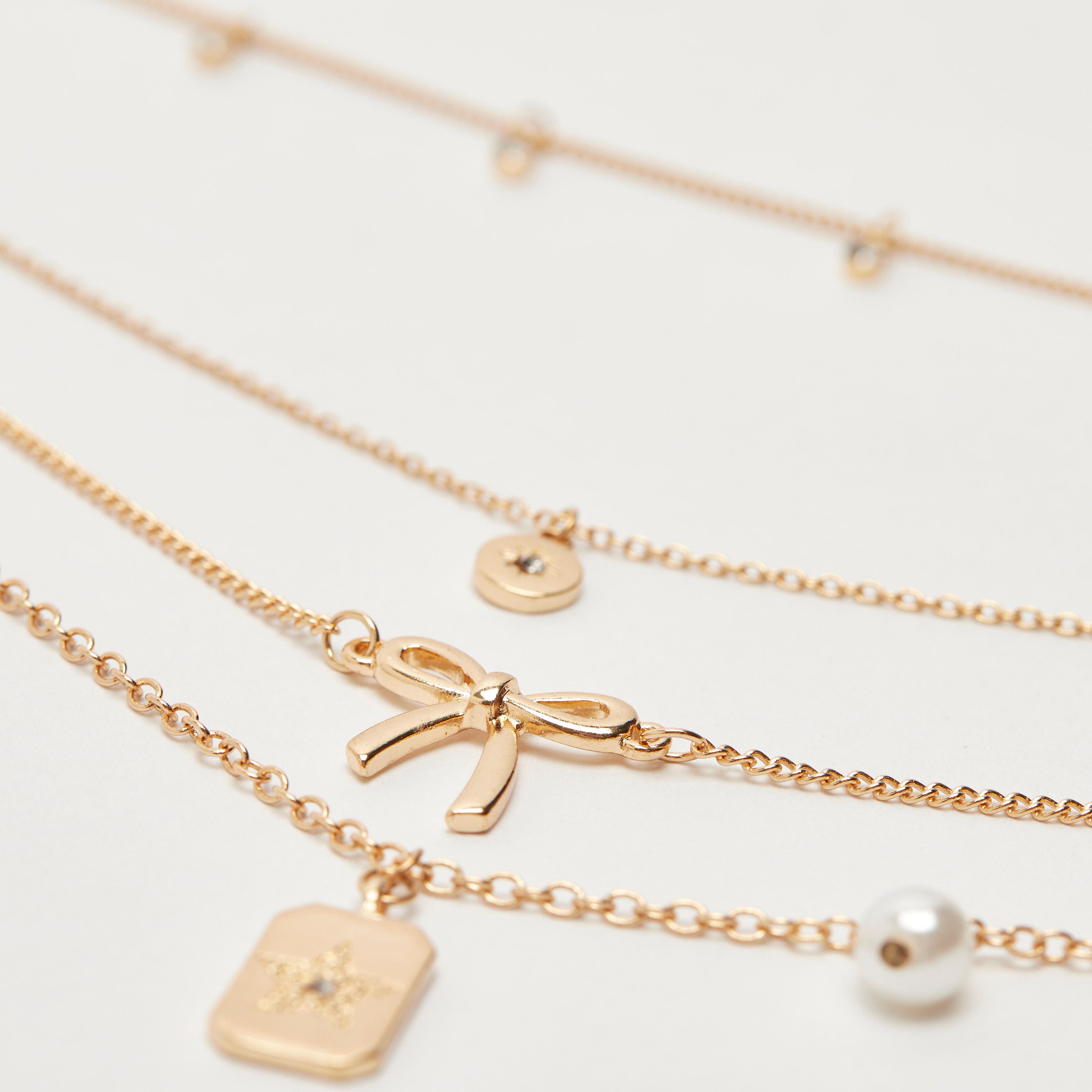 قلادة بدلْاية متعددة الطبقات ومشبك إغلاق-women-watchesandjewellery-jewellery-necklacesandpendants-image-2
