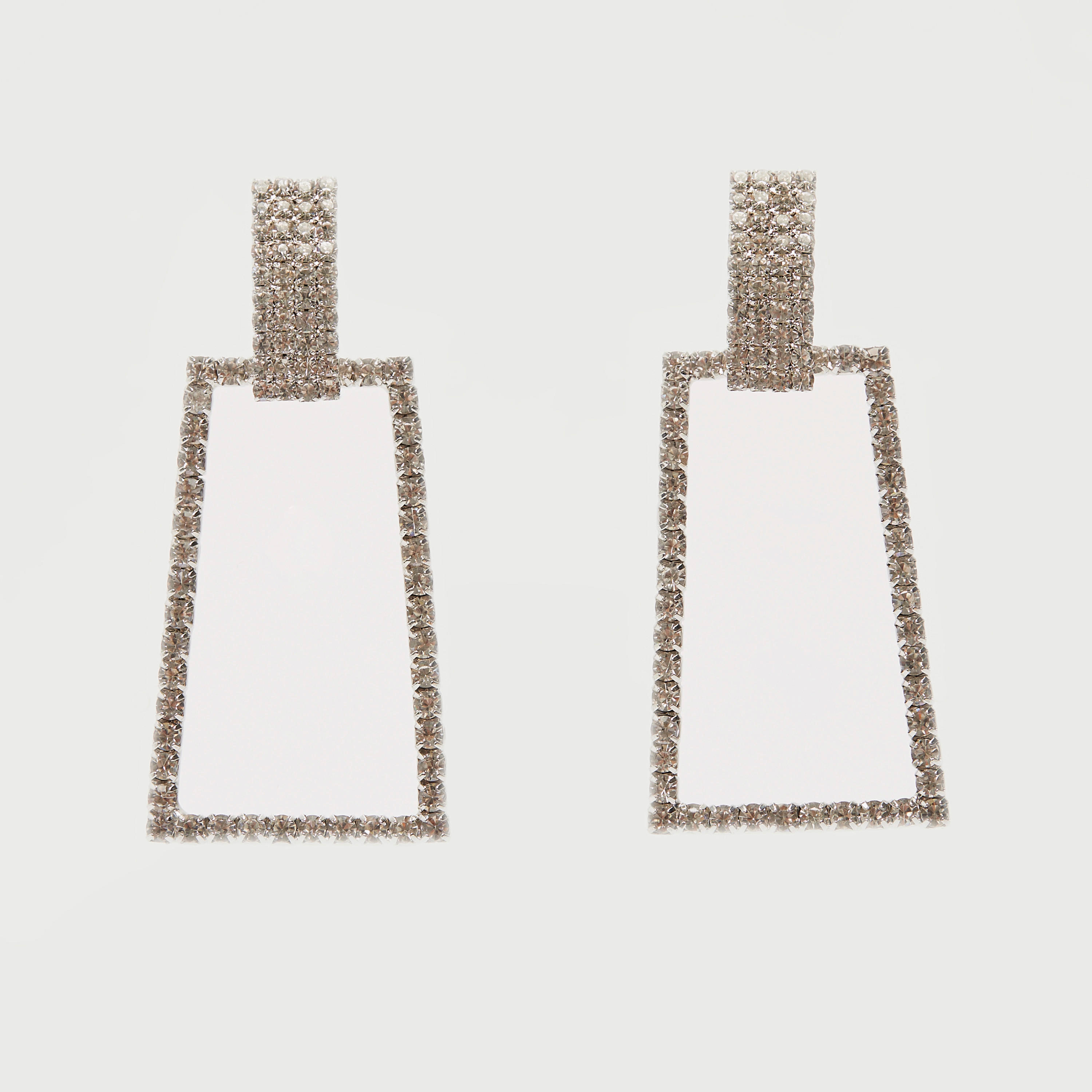 Embellished Square Drop Earrings-women-watchesandjewellery-jewellery-earrings-image-1