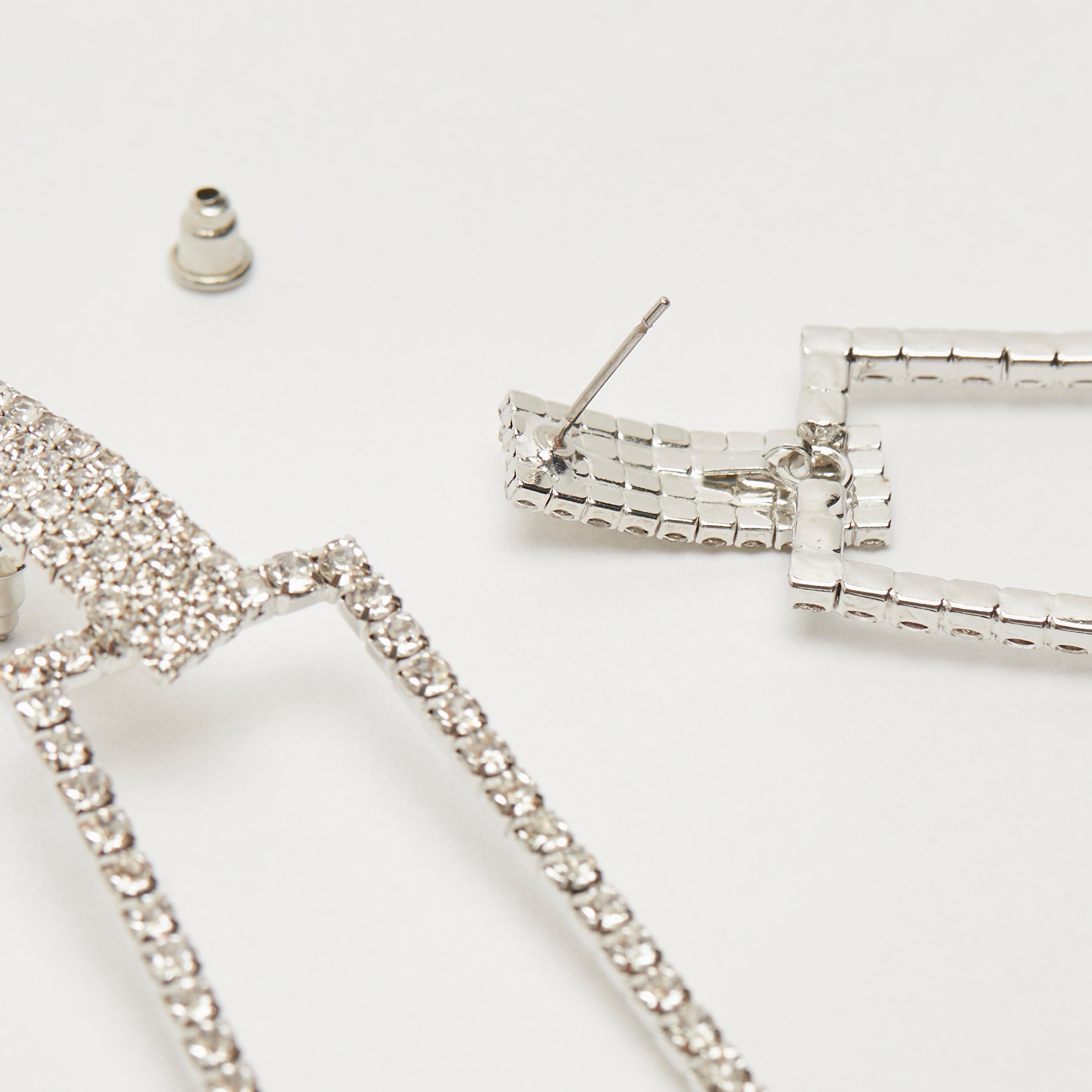 Embellished Square Drop Earrings-women-watchesandjewellery-jewellery-earrings-image-3