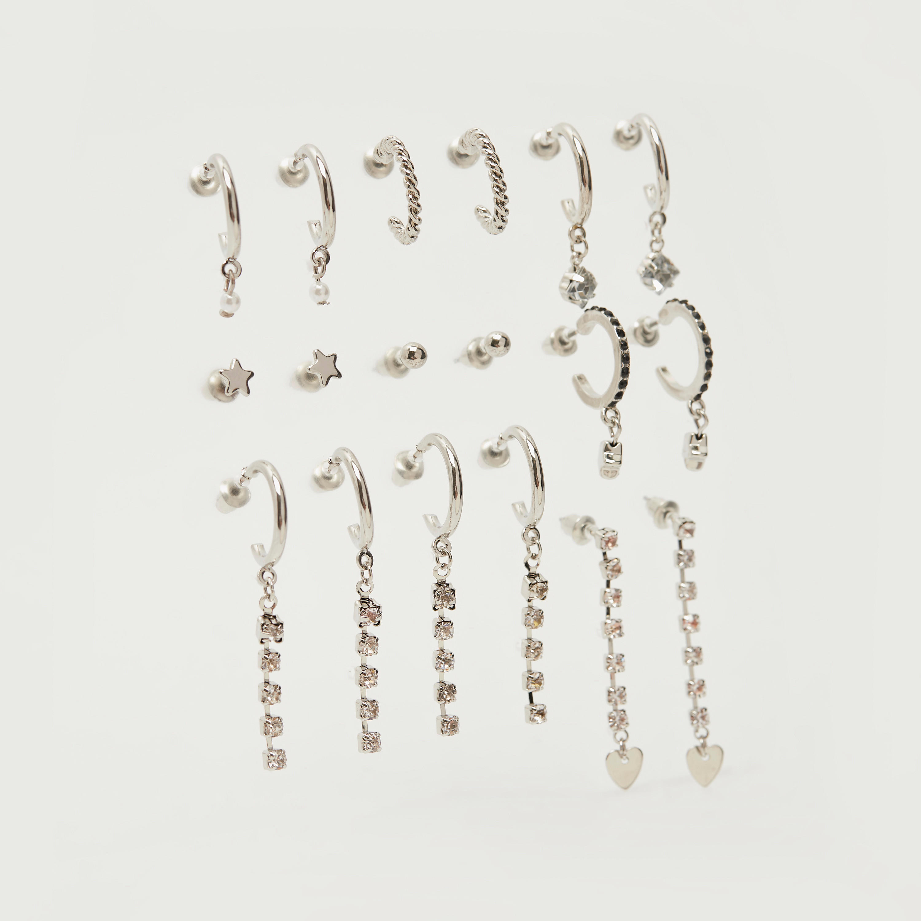 أقراط متنوعة - مجموعة من 9 أزواج-women-watchesandjewellery-jewellery-earrings-image-1