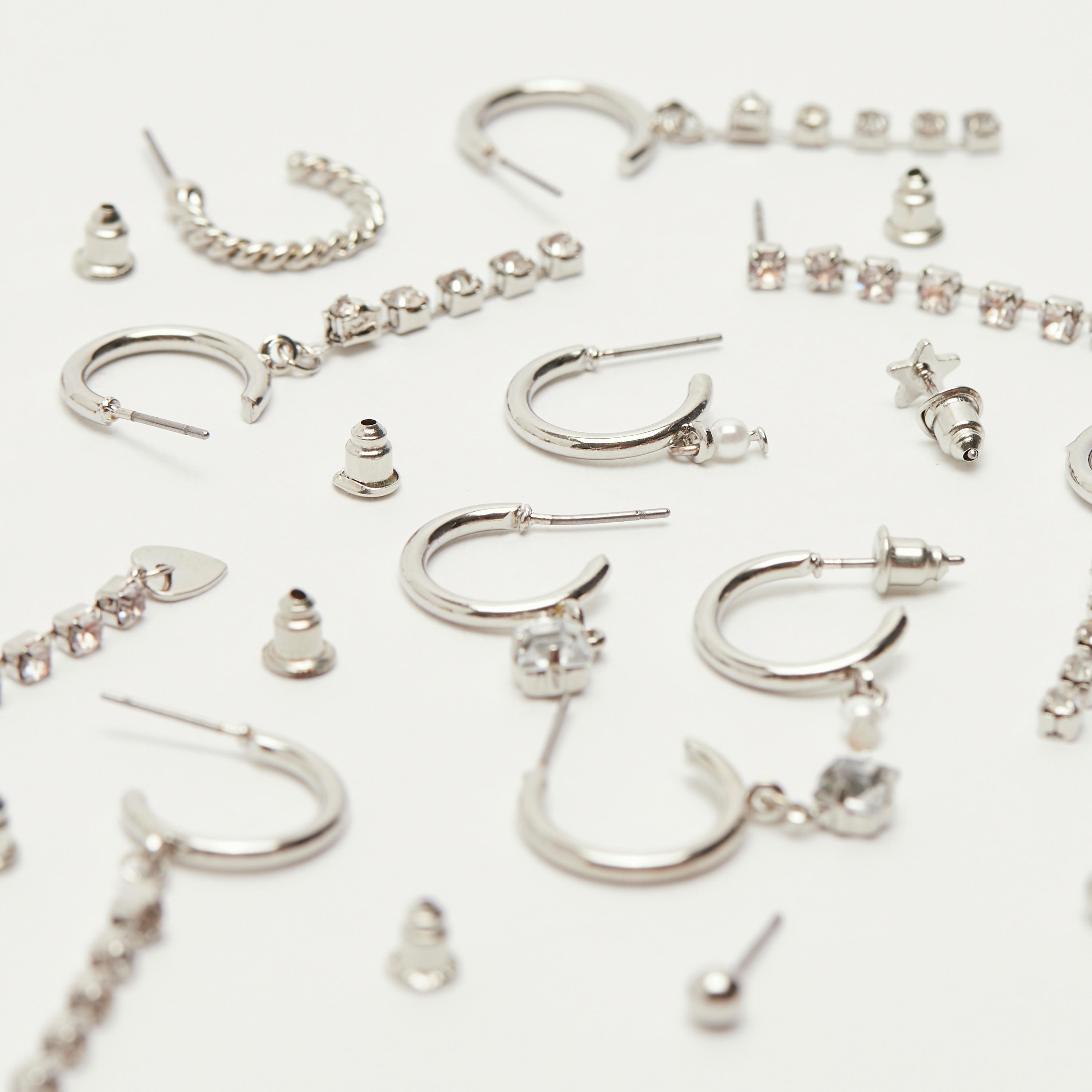 أقراط متنوعة - مجموعة من 9 أزواج-women-watchesandjewellery-jewellery-earrings-image-3