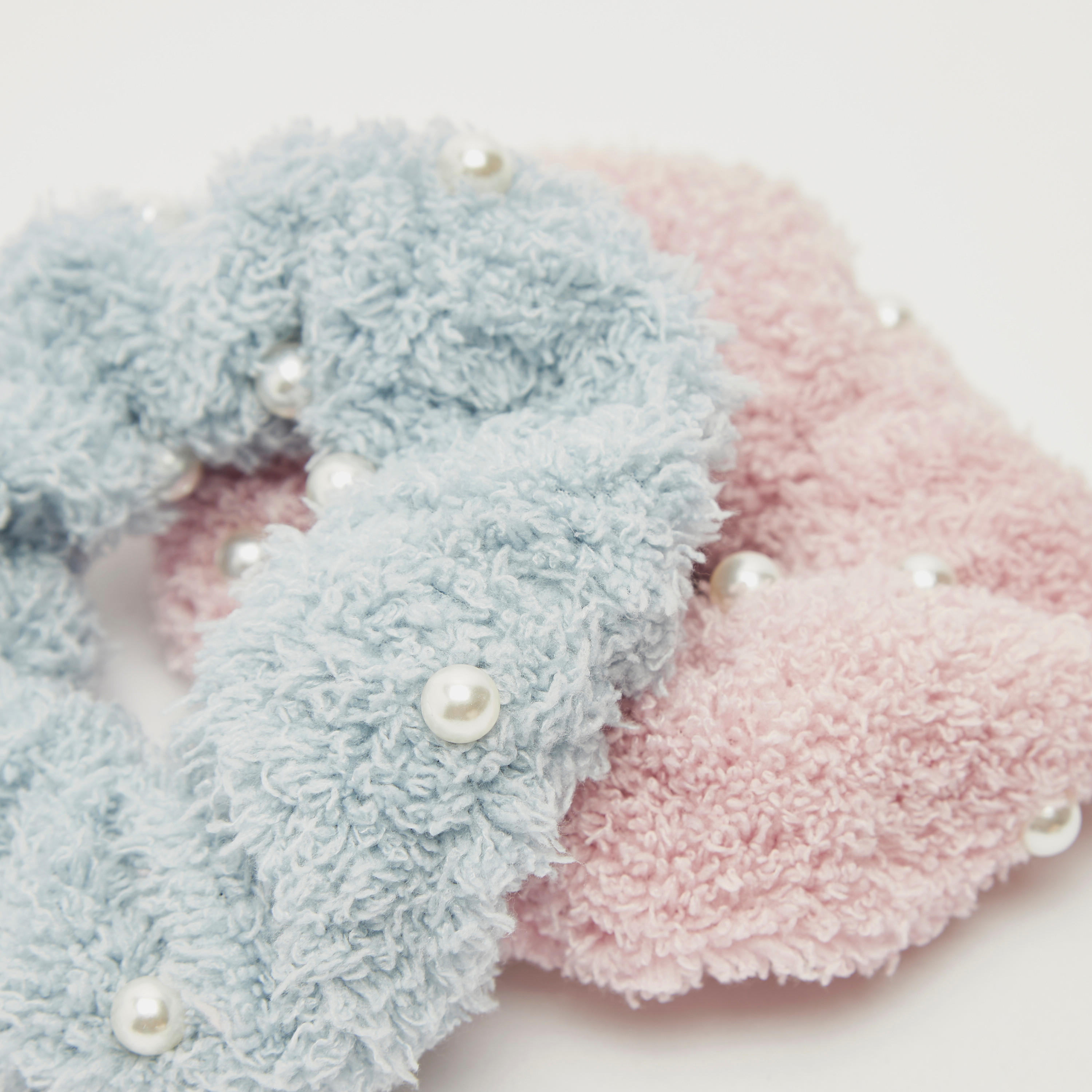 سكرانشي مزيّنة - طقم من قطعتين-women-hairaccessories-image-4
