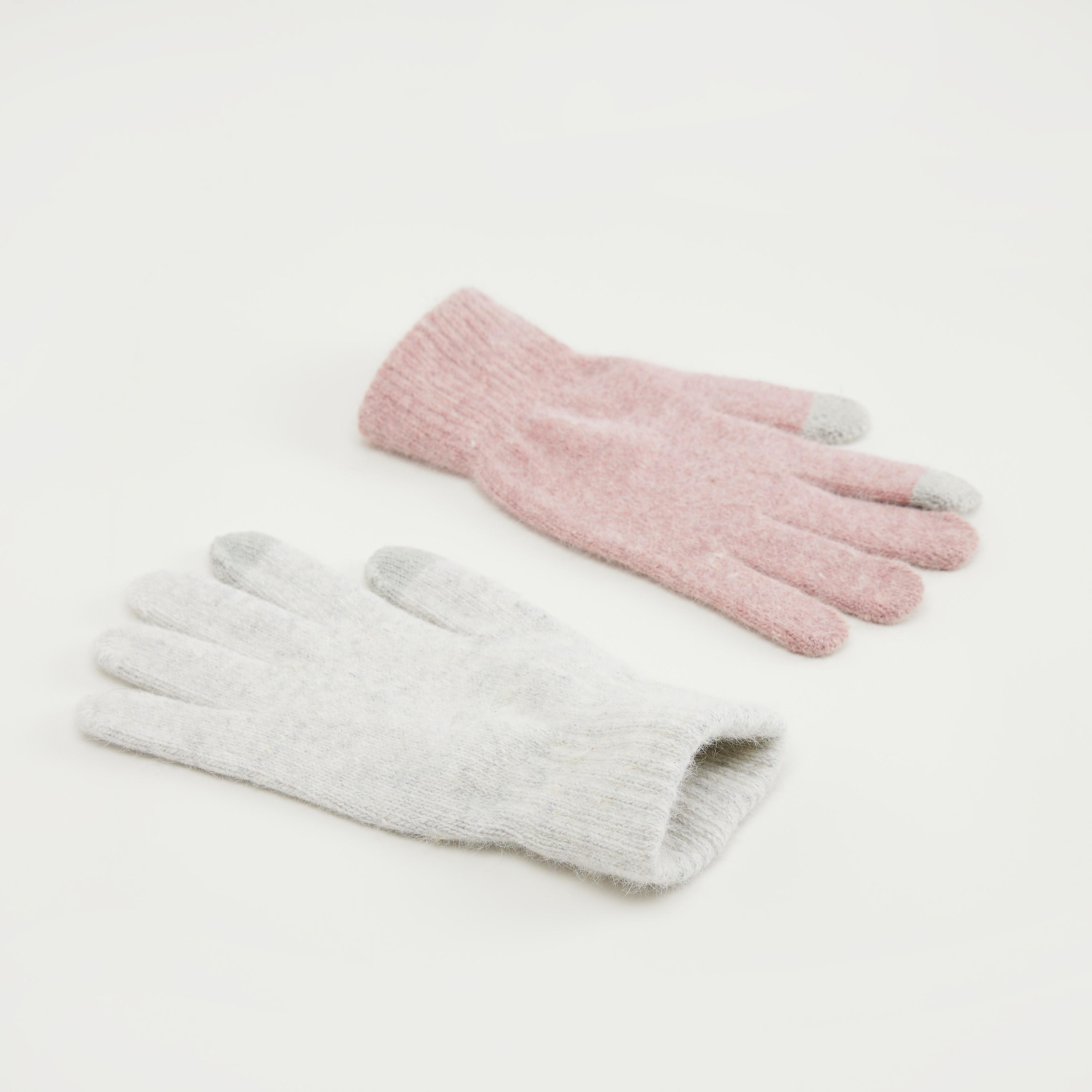 طقم قفّازات بارزة الملمس - قطعتين-women-clothingaccessories-gloves-image-6