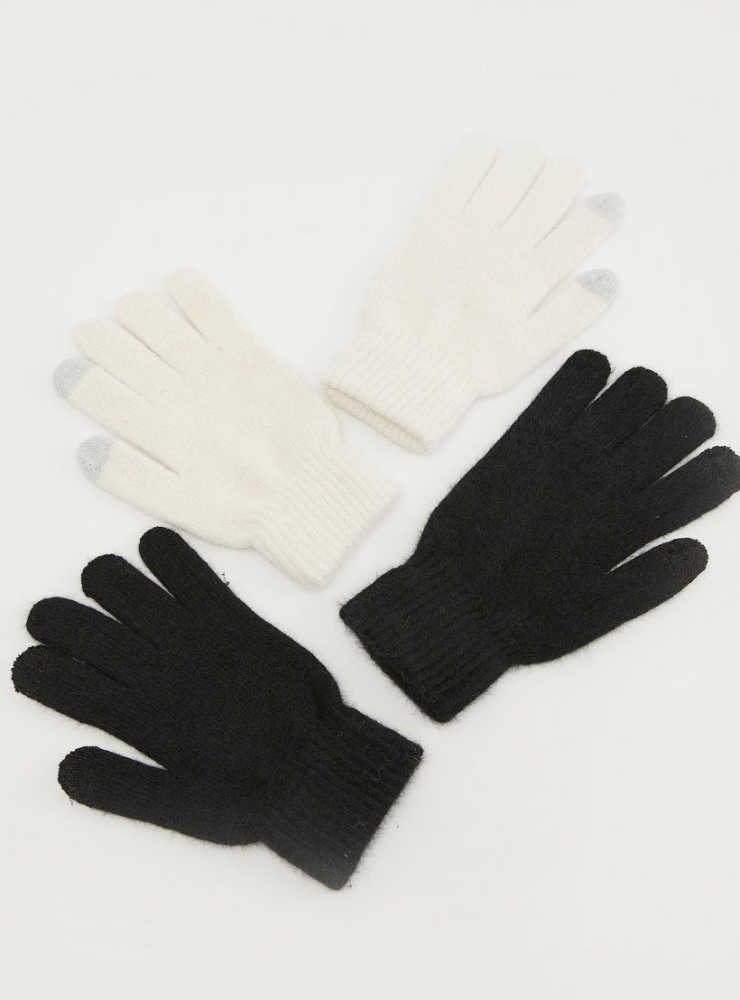 Set of 2 - Textured Touchscreen Gloves-women-clothingaccessories-gloves-image-3