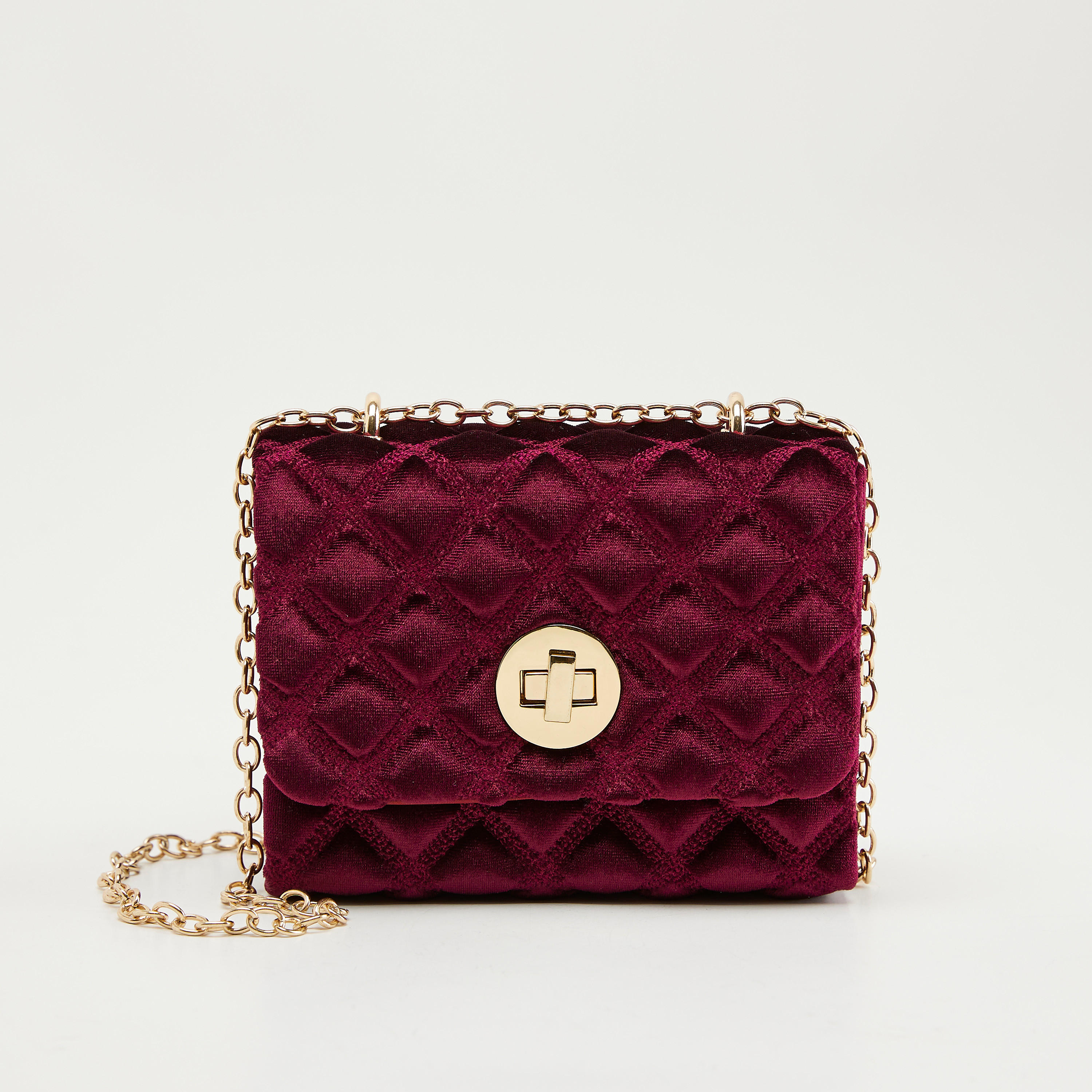 شنطة كروس بودي بارزة الملمس بحزام سلسلة-women-bagsandwallets-handbags-image-1