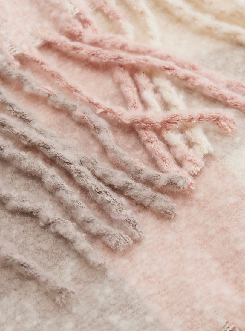 Checked Brushed Boucle Scarf with Fringed Edges-women-clothingaccessories-scarves-image-4