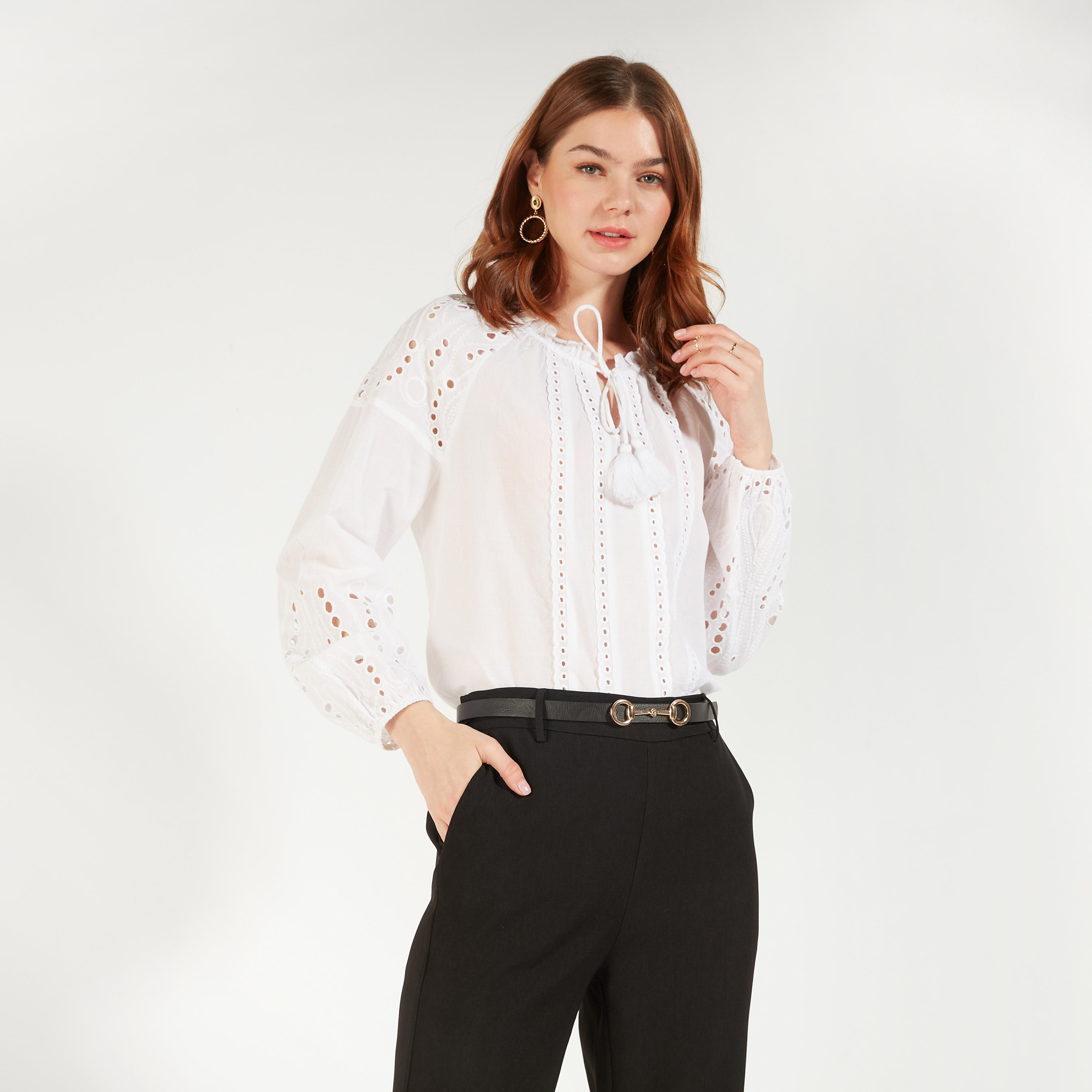 حزام خصر سادة بقفل بإبزيم إغلاق-women-clothingaccessories-belts-image-4