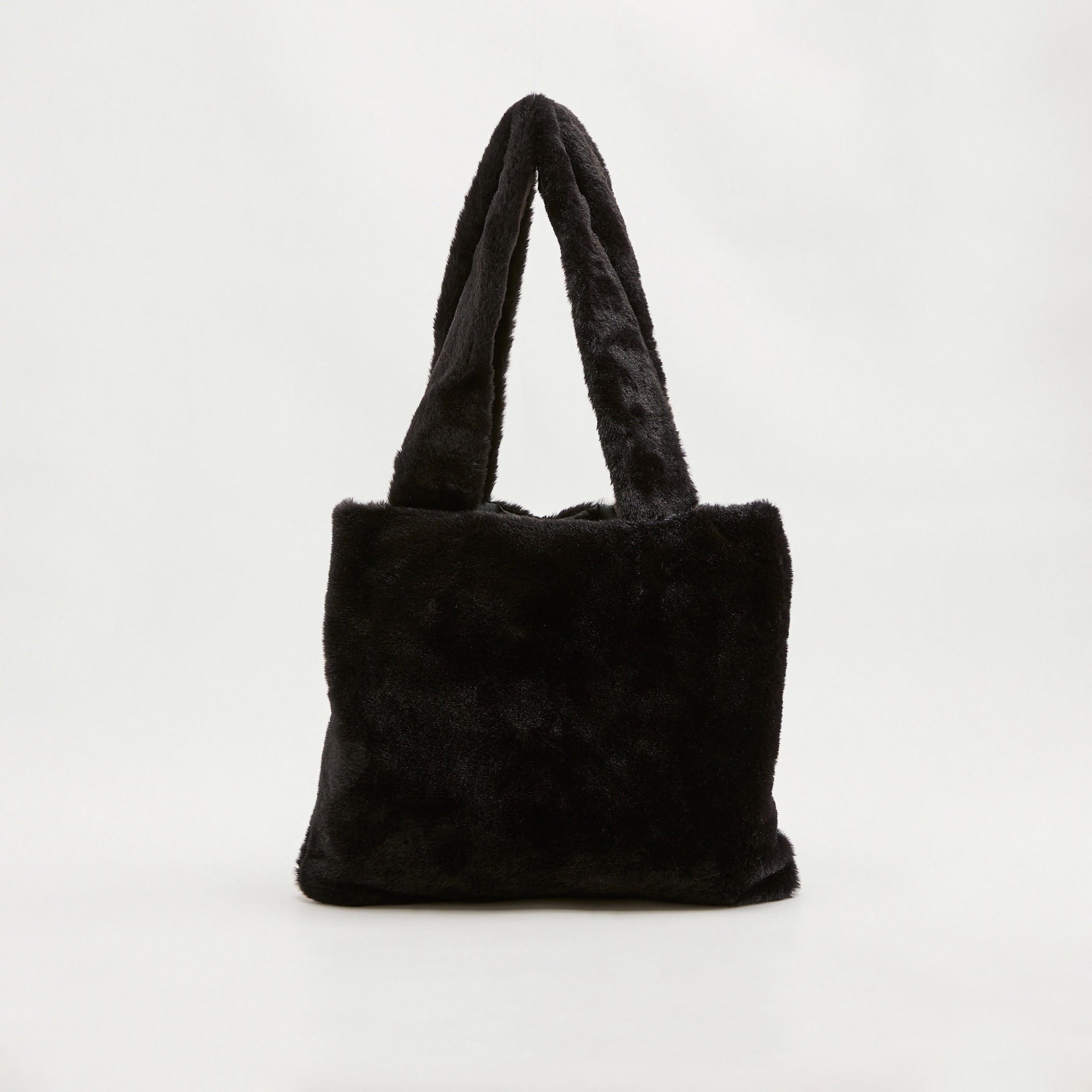 شنطة كتف مخمليّة بارزة الملمس بمقابض مزدوجة-women-bagsandwallets-handbags-image-1