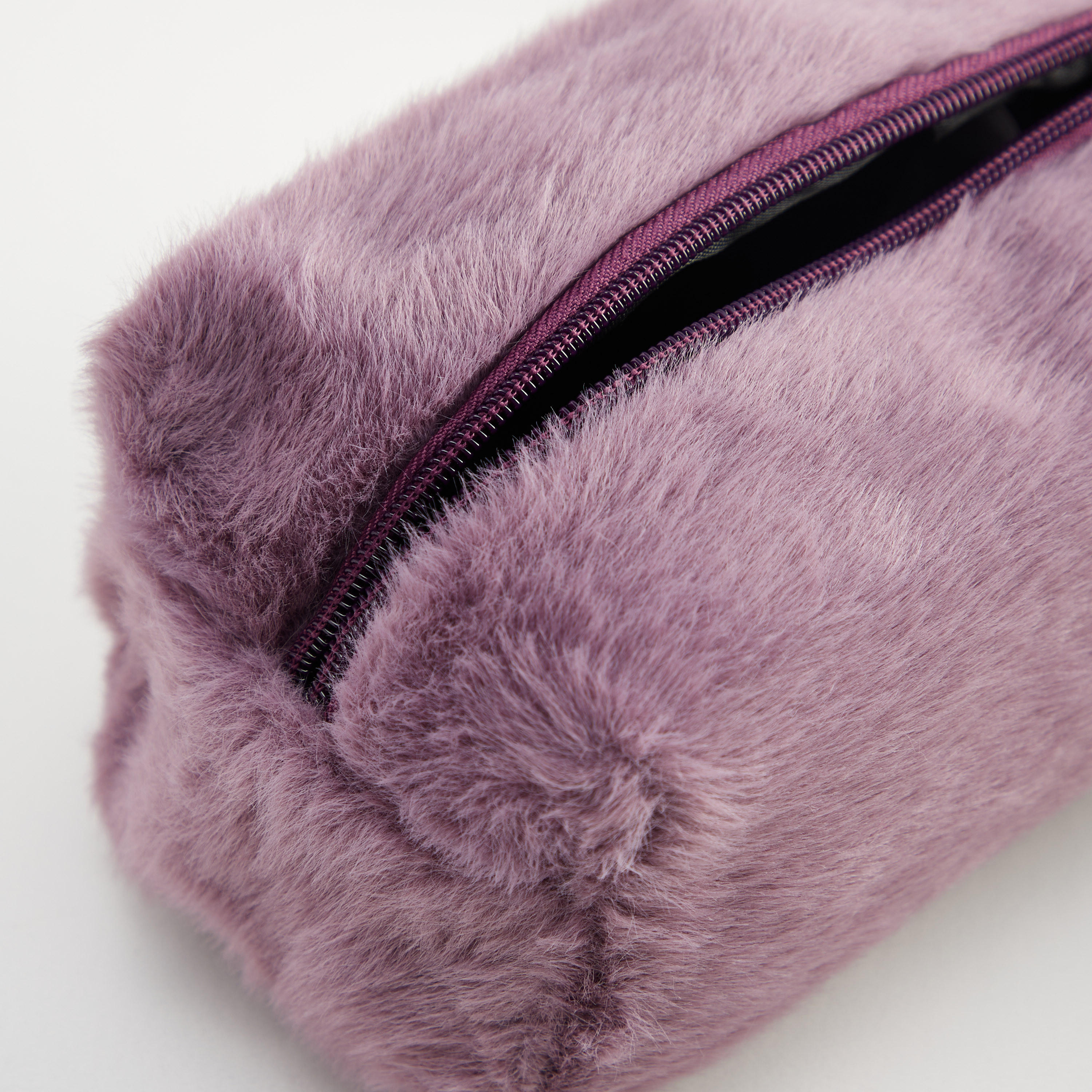 Fluffy Textured Rectangular Cosmetics Bag-women-bagsandwallets-wallets-image-4