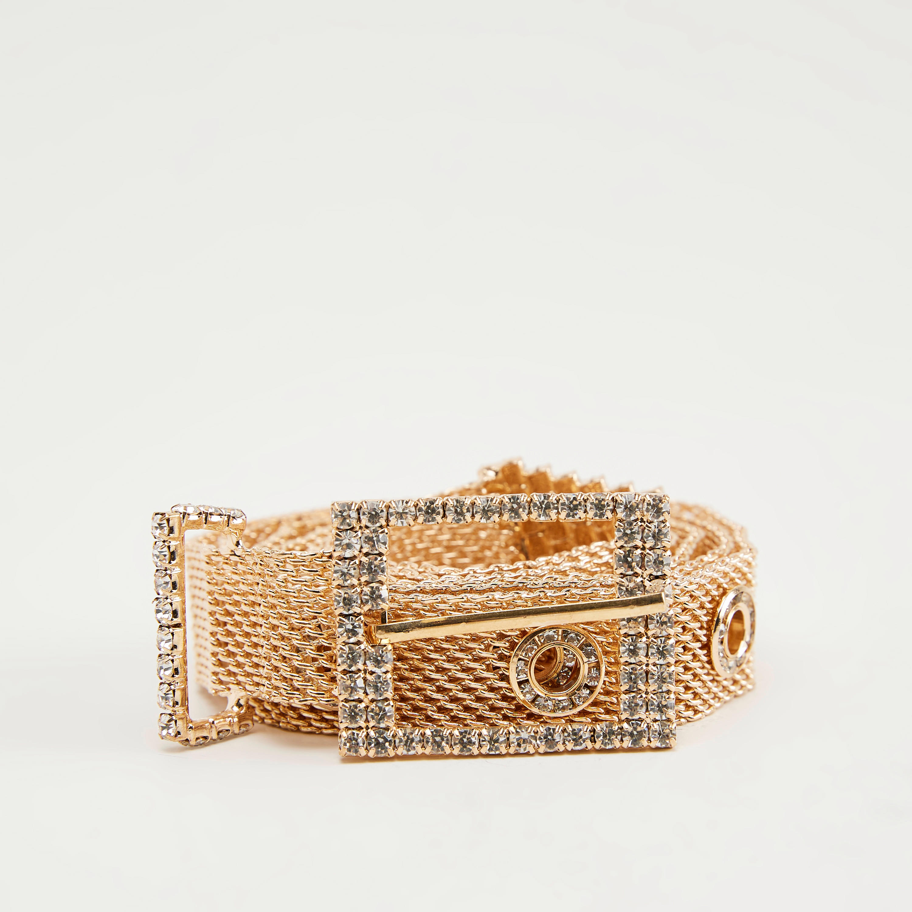 حزام خصر سلسلة مزين بإبزيم بدبوس للإغلاق-women-clothingaccessories-belts-image-1