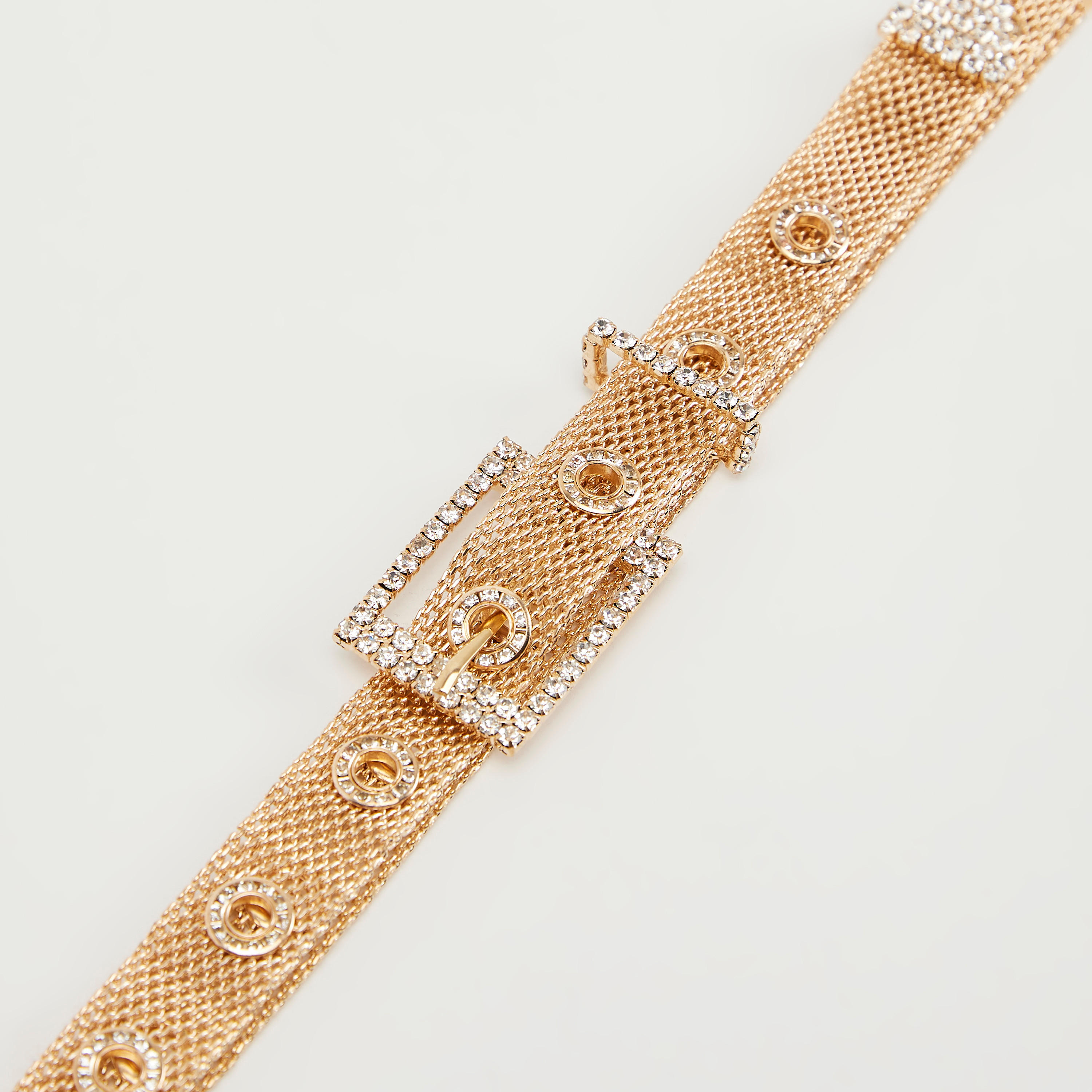 حزام خصر سلسلة مزين بإبزيم بدبوس للإغلاق-women-clothingaccessories-belts-image-2
