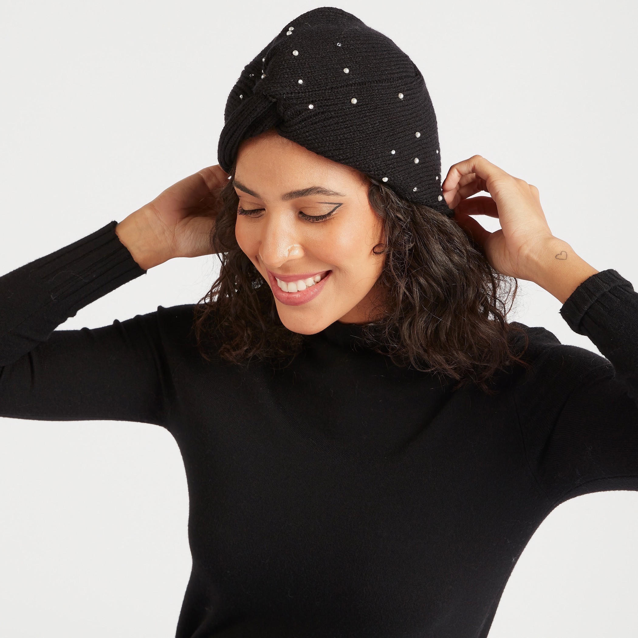 Textured Turban with Stone-Studded Detail-women-clothingaccessories-capsandhats-image-2