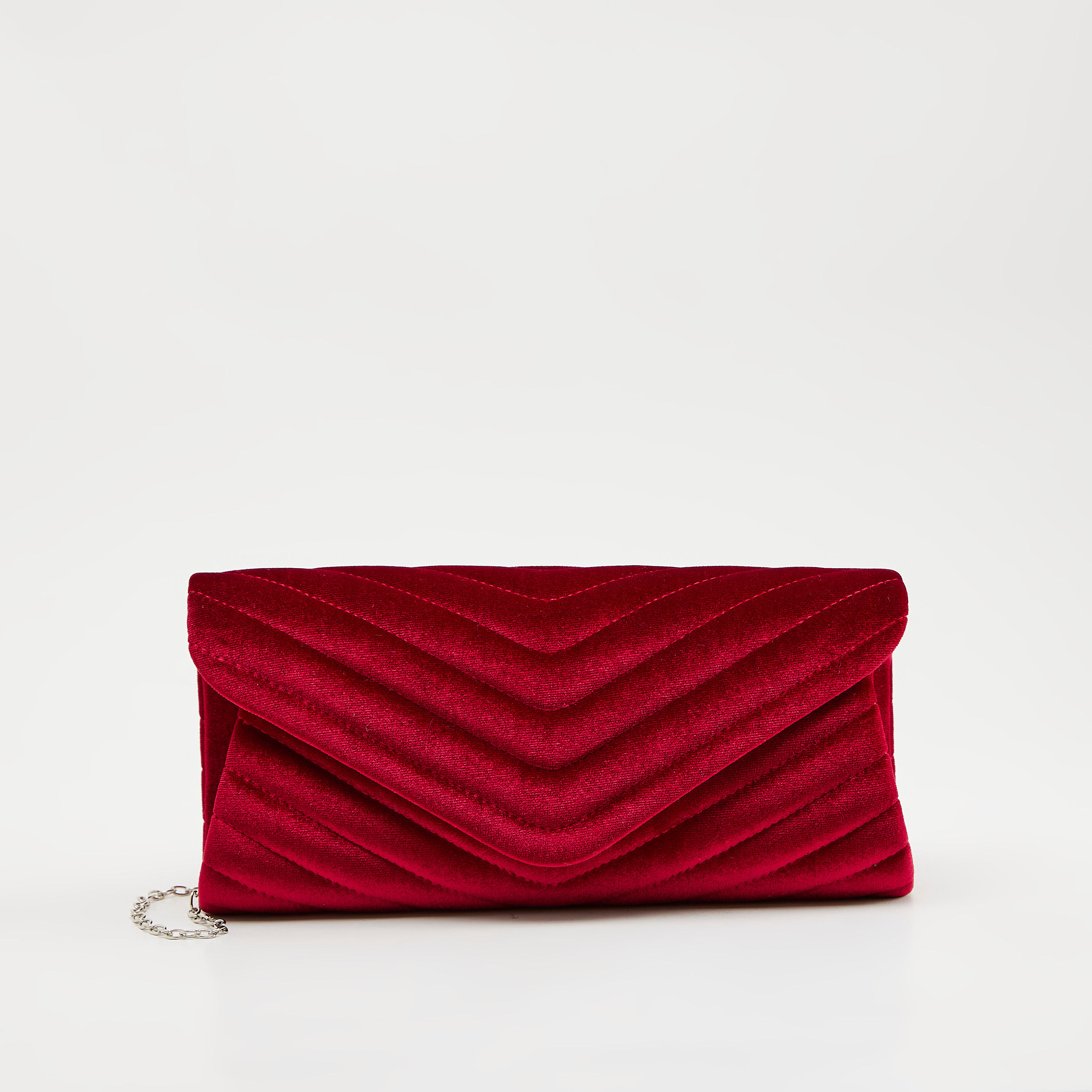 شنطة كلاتش مبطّنة بحزام سلسلة وزر إغلاق مغناطيسي-women-bagsandwallets-wallets-image-5
