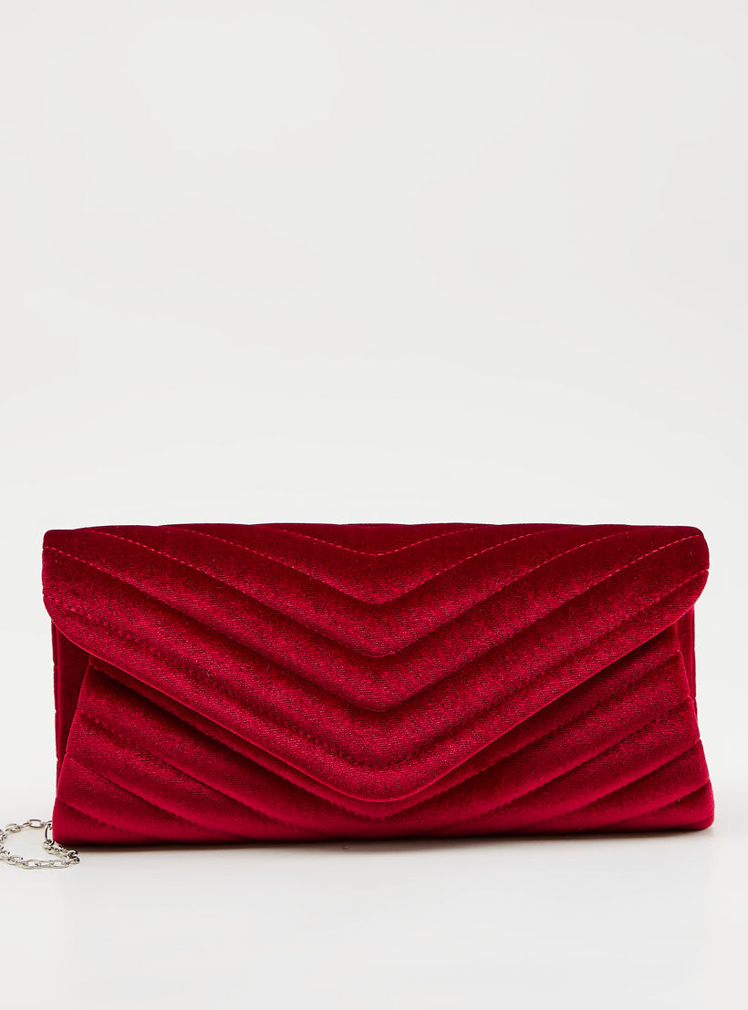 شنطة كلاتش مبطّنة بحزام سلسلة وزر إغلاق مغناطيسي-women-bagsandwallets-wallets-image-5