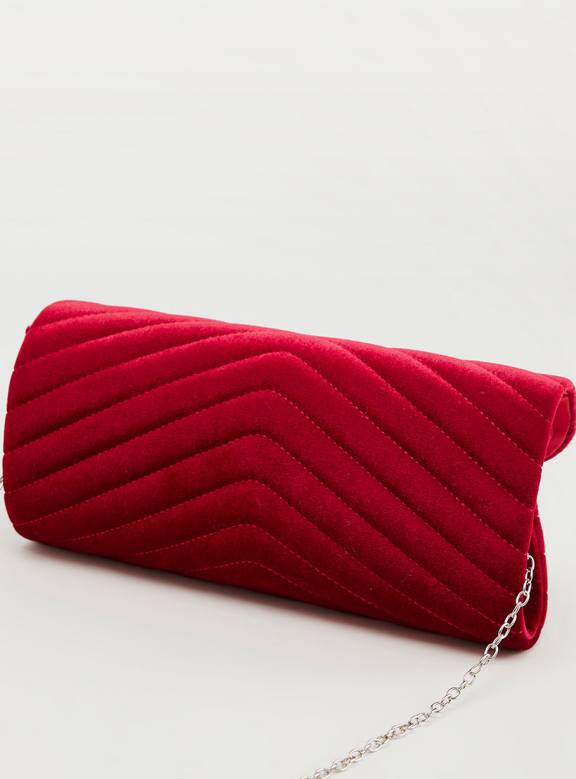 شنطة كلاتش مبطّنة بحزام سلسلة وزر إغلاق مغناطيسي-women-bagsandwallets-wallets-image-2
