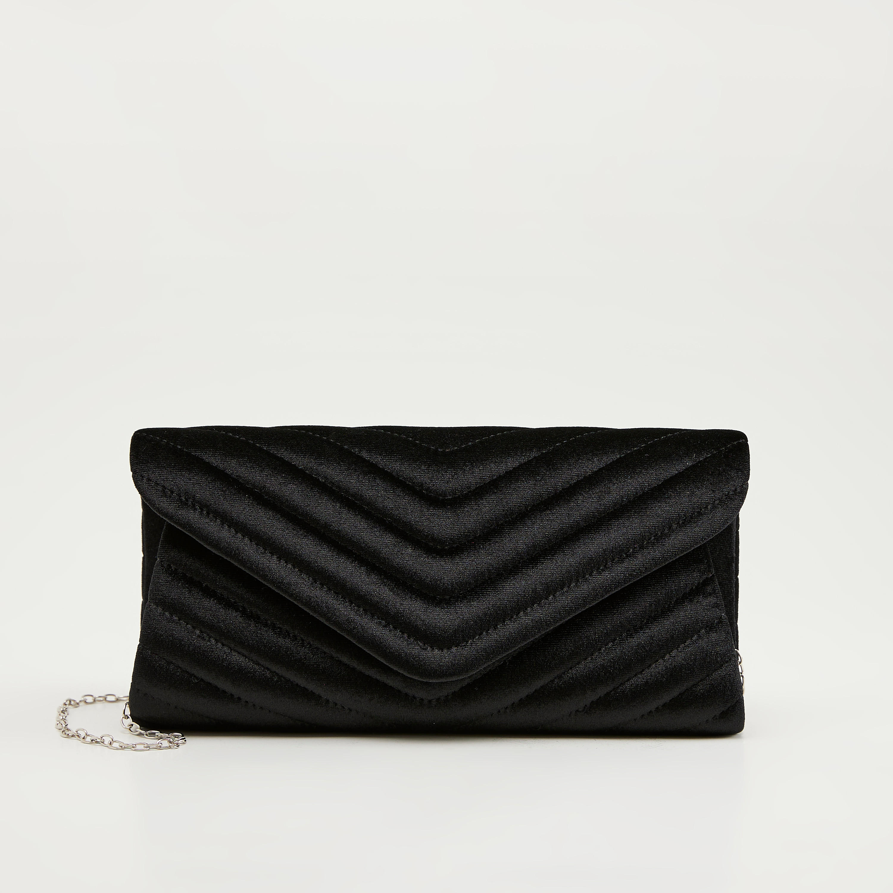 شنطة كلاتش مبطّنة بحزام سلسلة وزر إغلاق مغناطيسي-women-bagsandwallets-wallets-image-5