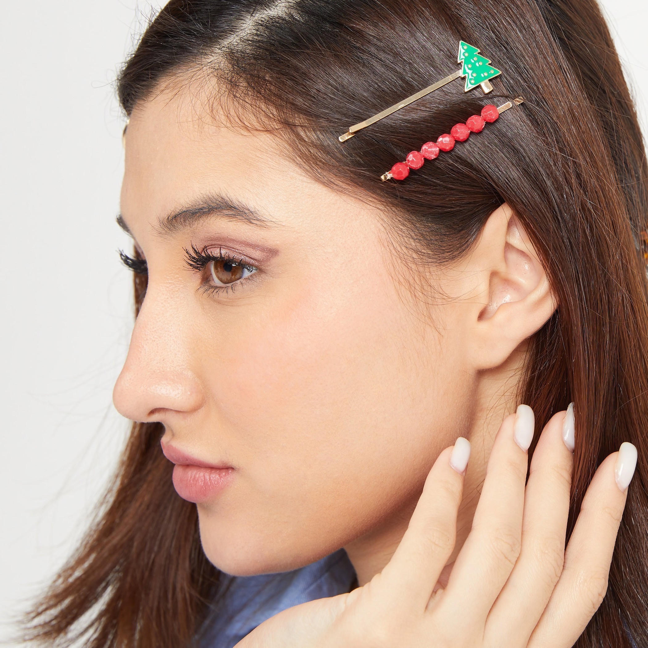 مشابك شعر متنوّعة - طقم من 4 قطع-women-hairaccessories-image-2