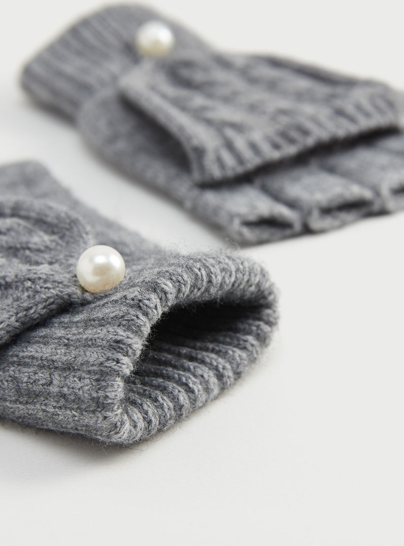 Textured Fold Over Gloves with Pearl Accent-women-clothingaccessories-gloves-image-5