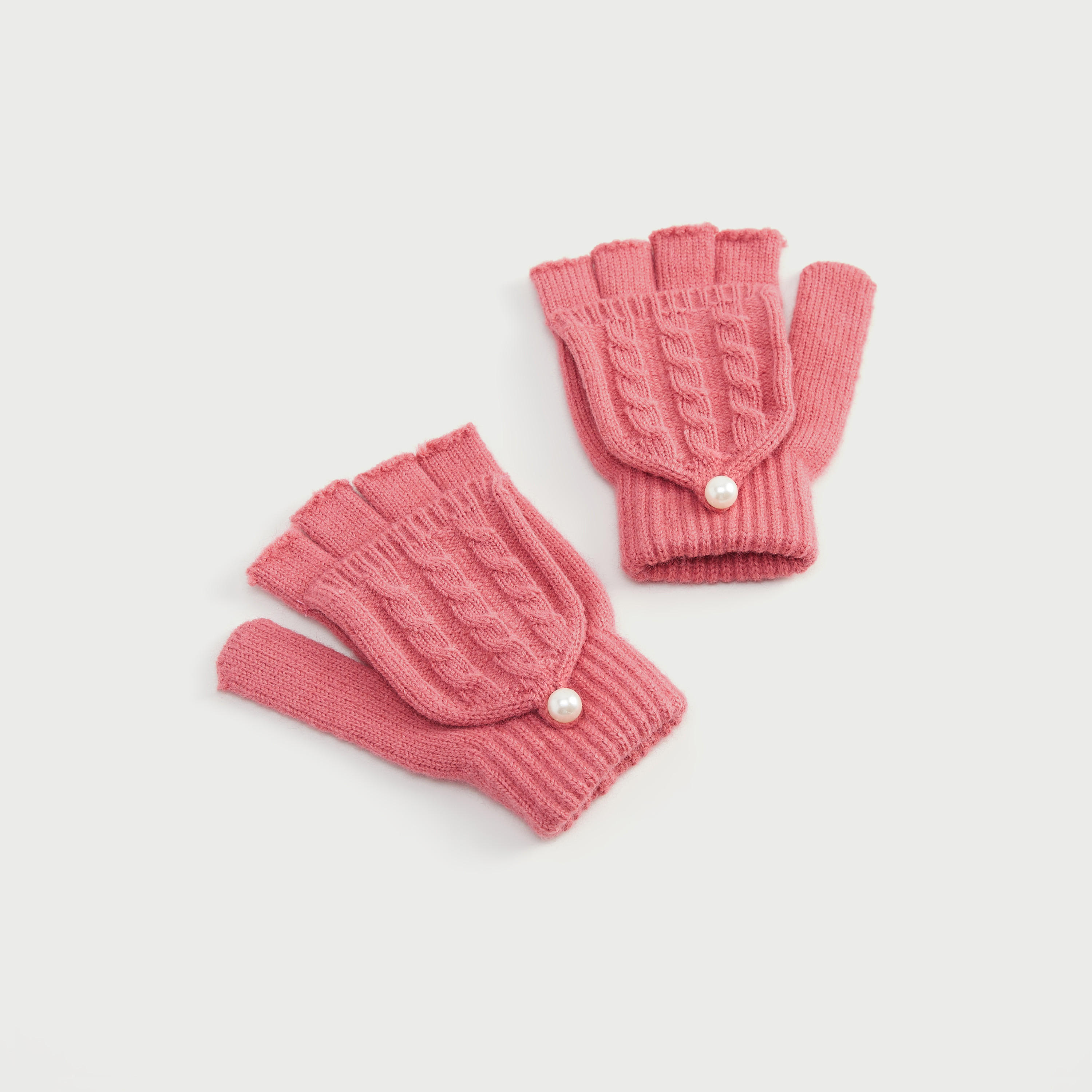 قفازات منسوجة بارزة الملمس بزينة لؤلؤ-women-clothingaccessories-gloves-image-6