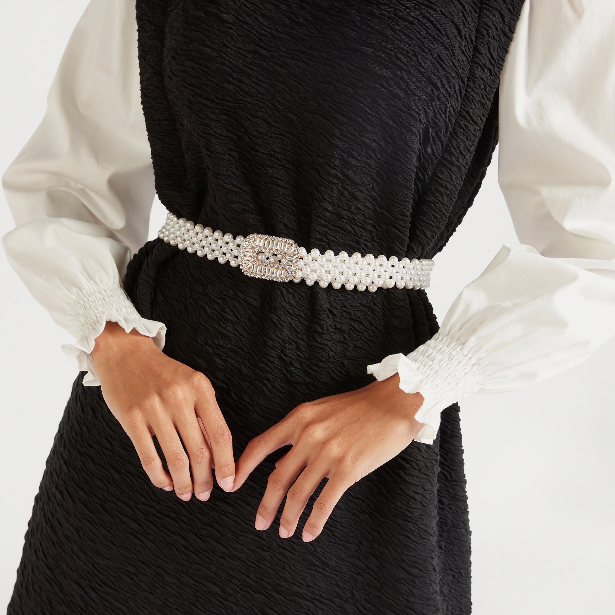 حزام خصر مزيّن بإبزيم إغلاق كبّاس-women-clothingaccessories-belts-image-2