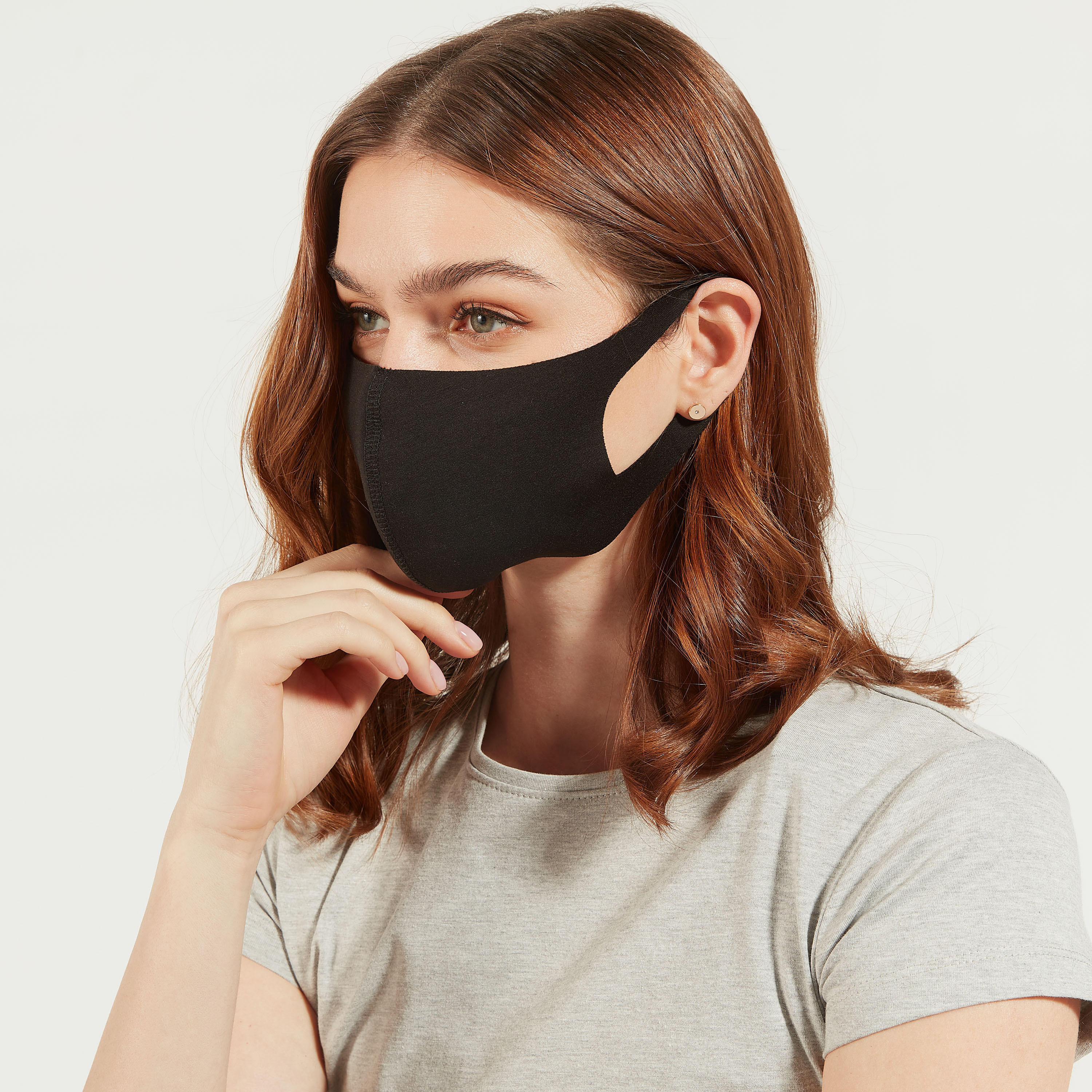 ماسك للوجه مضاد للغبار سادة بحلقات أذن مفرّغة-women-clothingaccessories-fashionmasks-image-3