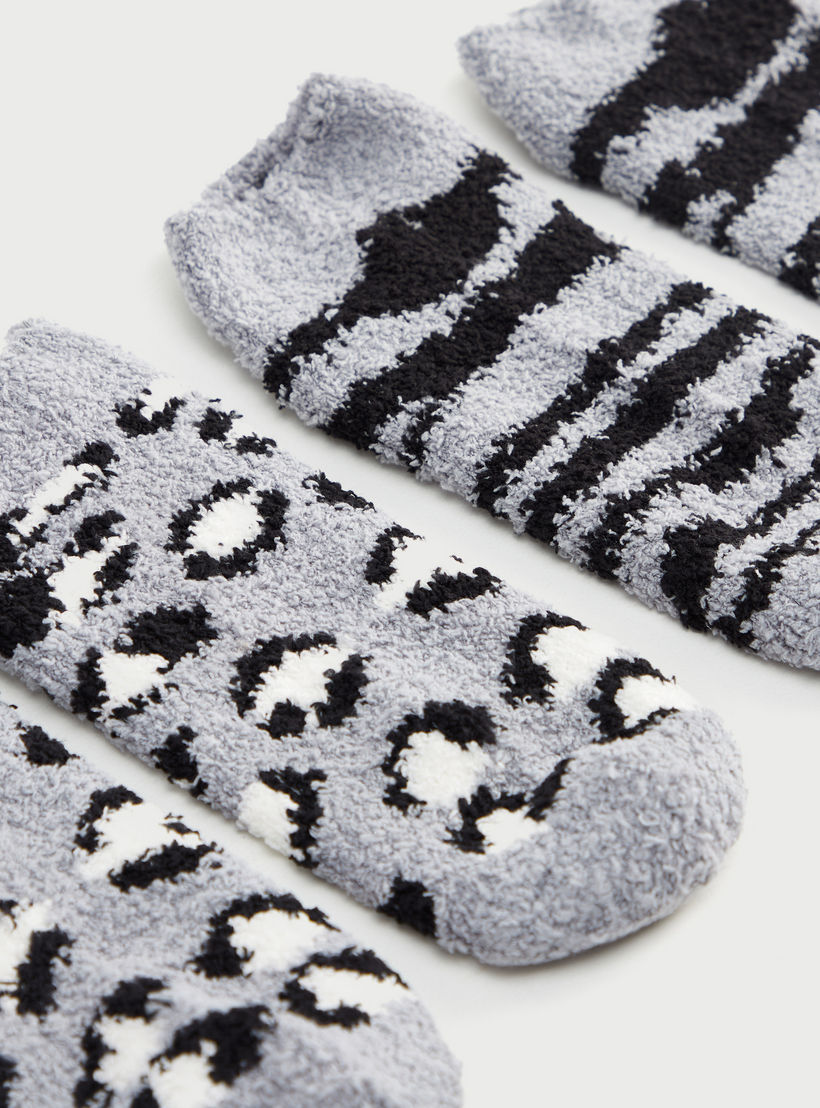 جوارب بطبعات حيوانات -طقم من 2 زوج-women-socksandstockings-image-3