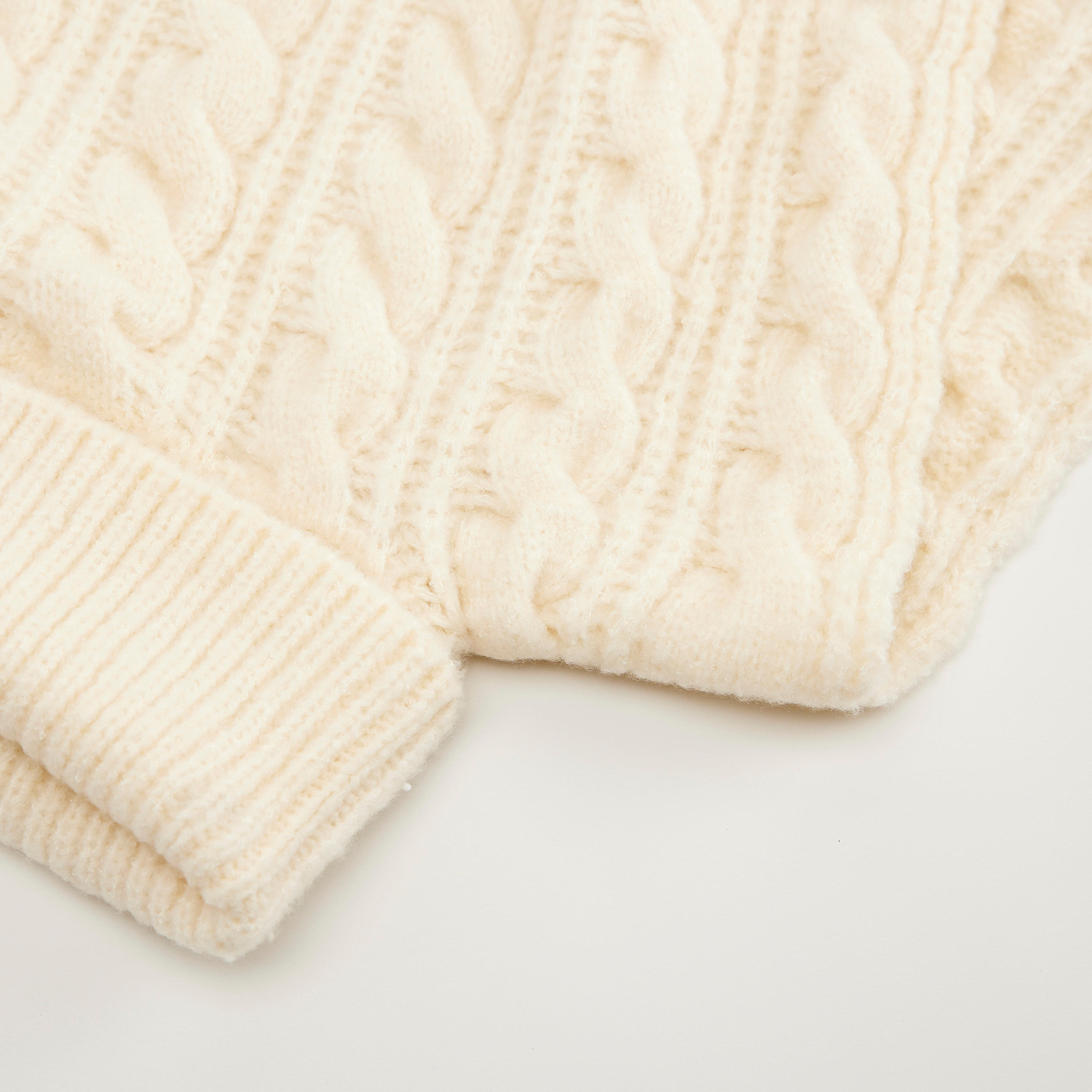 Textured Cable Knit Mock Neck Scarf-women-clothingaccessories-scarves-image-4